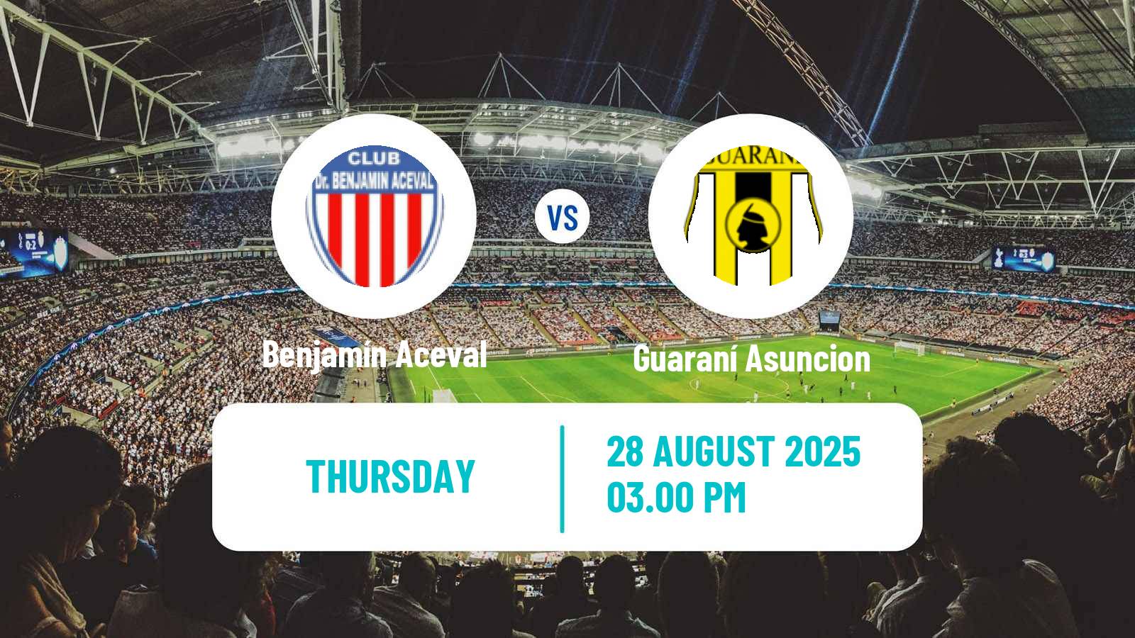 Soccer Copa Paraguay Benjamín Aceval - Guaraní Asuncion