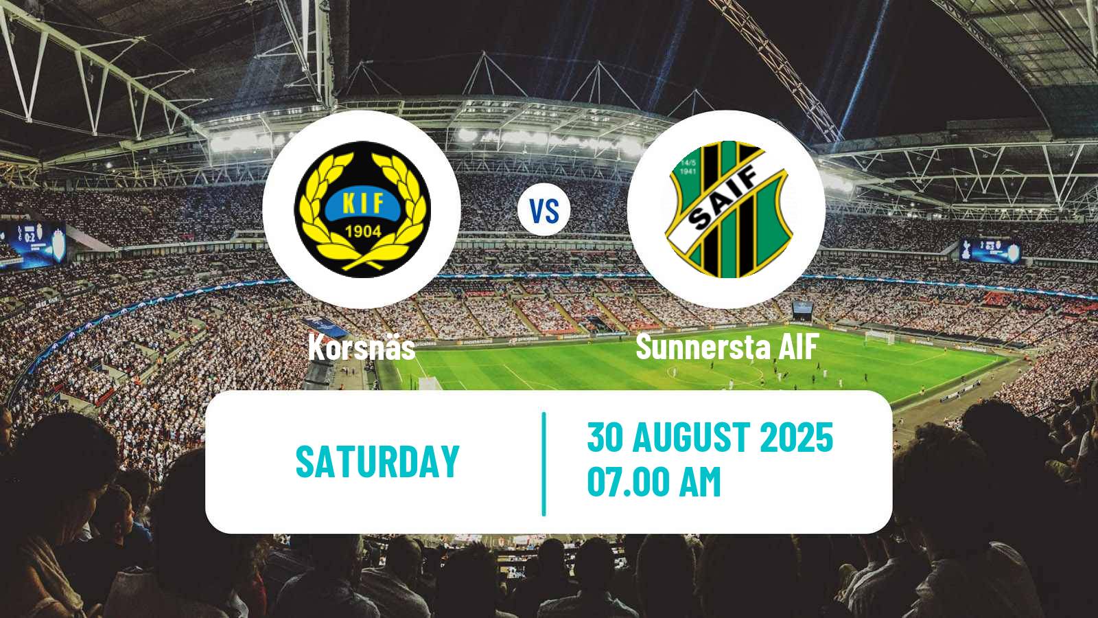 Soccer Swedish Division 2 - Norra Svealand Korsnäs - Sunnersta AIF