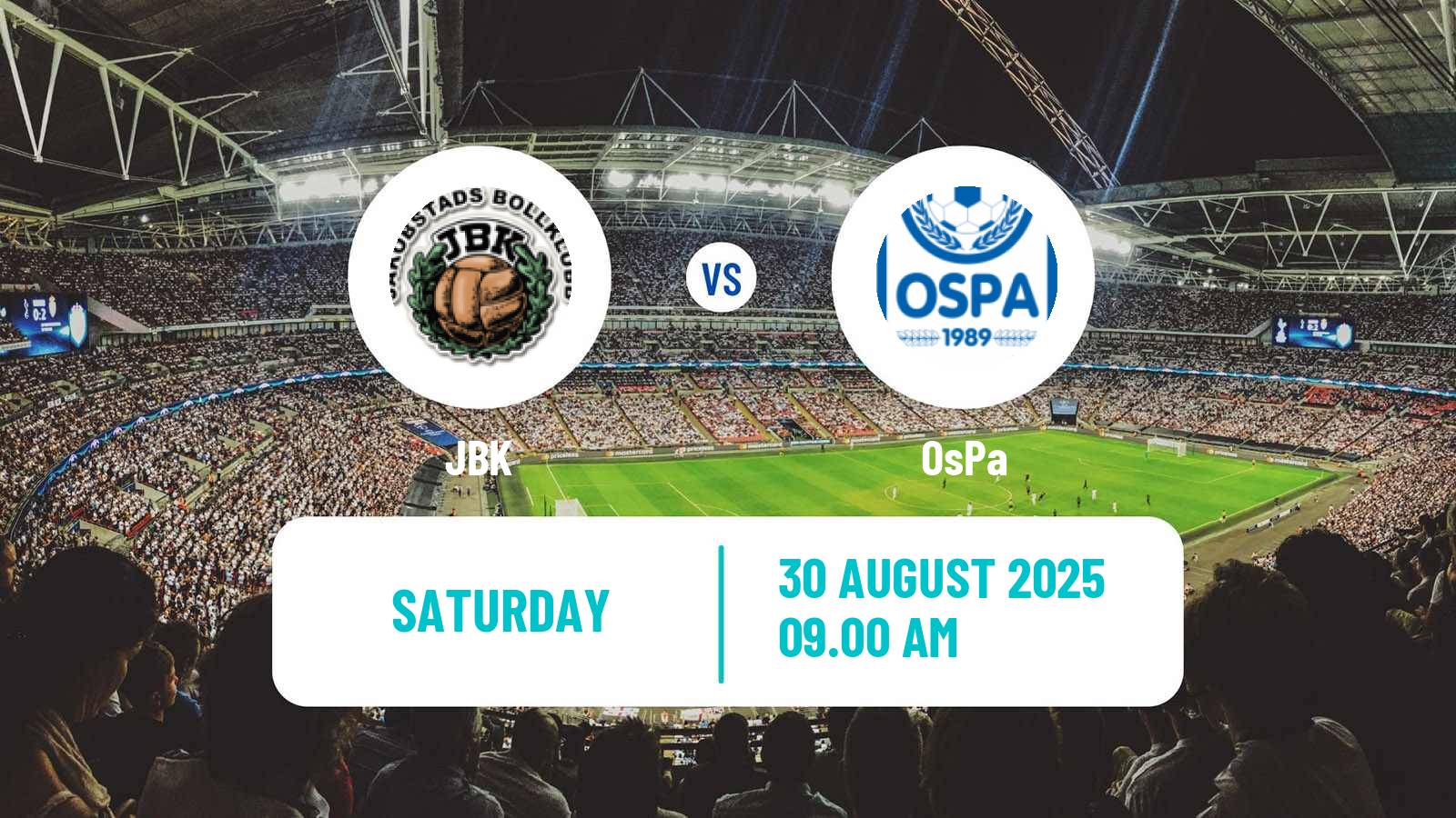 Soccer Finnish Kakkonen Group C JBK - OsPa