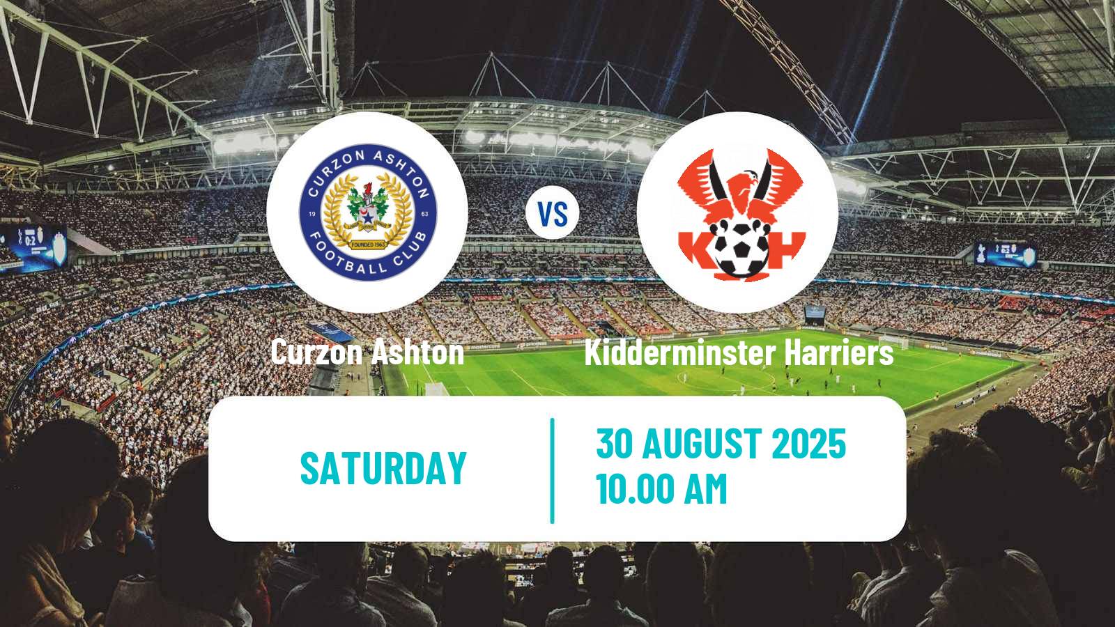 Soccer English National League North Curzon Ashton - Kidderminster Harriers