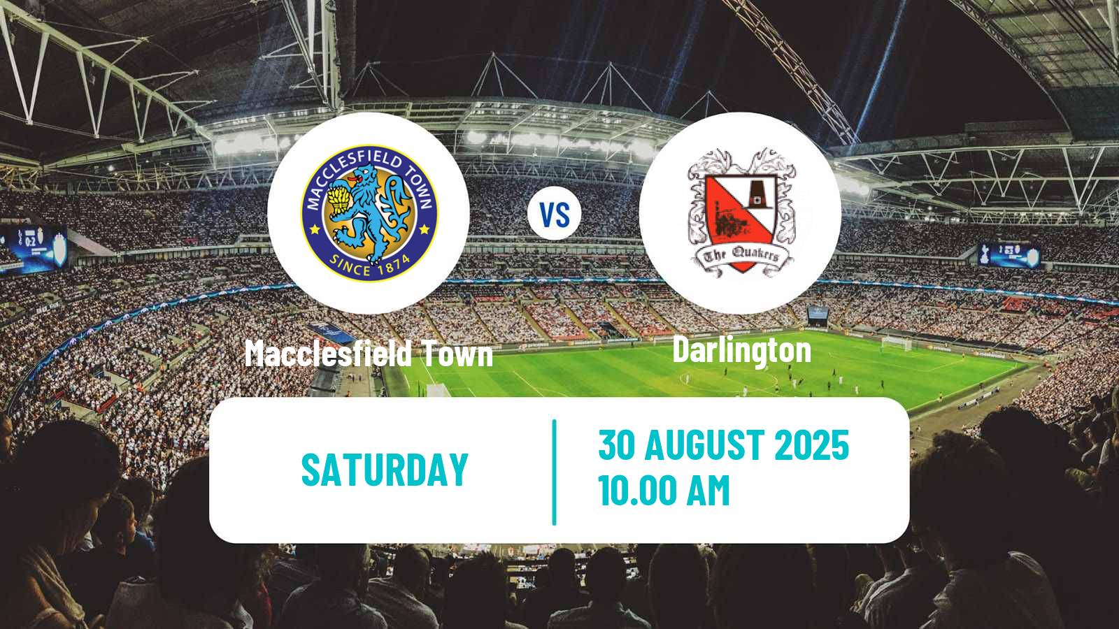 Soccer English National League North Macclesfield Town - Darlington