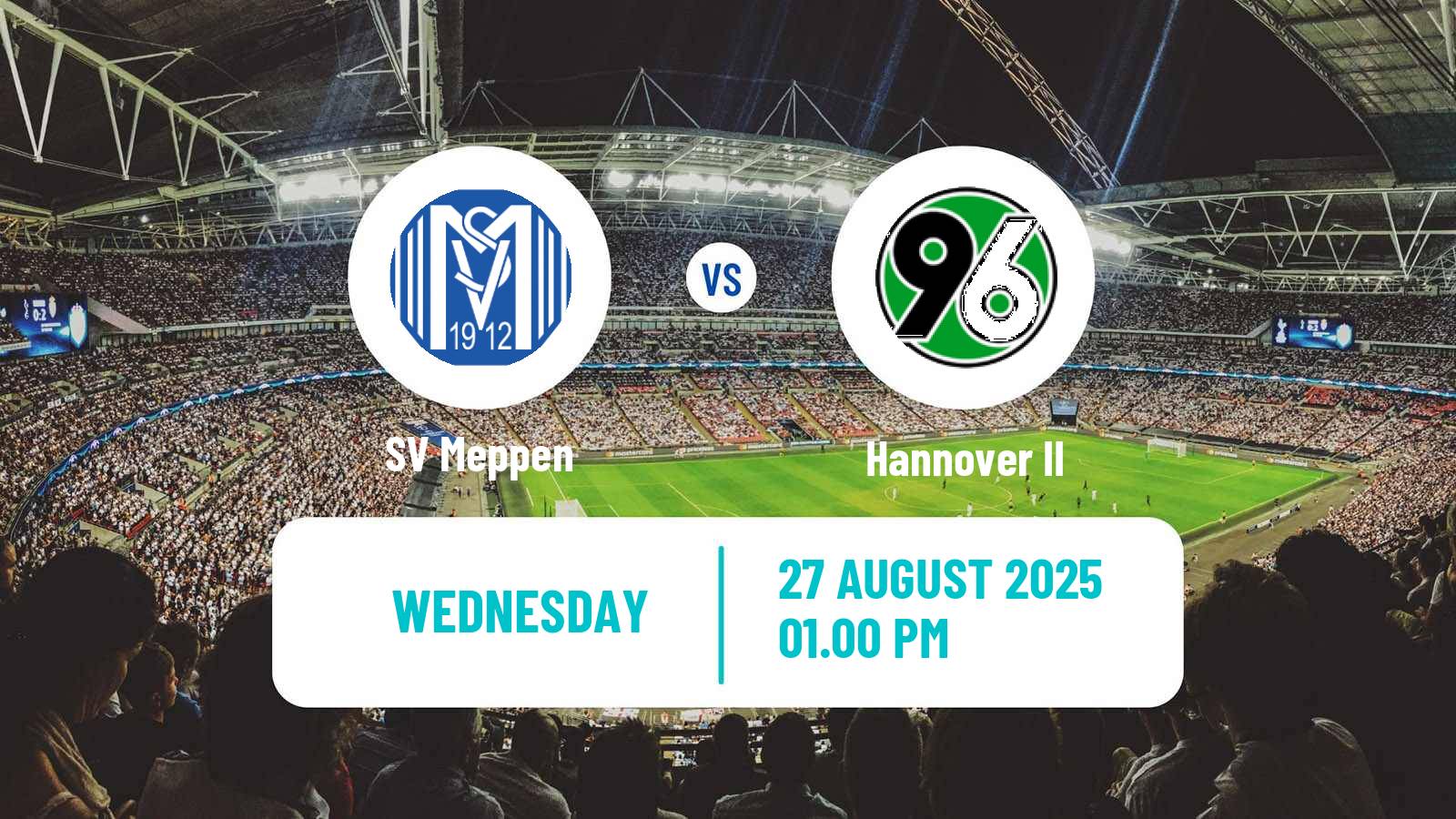 Soccer German Regionalliga North Meppen - Hannover II
