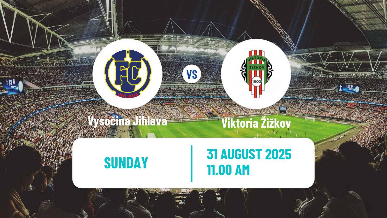 Soccer Czech Division 2 Vysočina Jihlava - Viktoria Žižkov