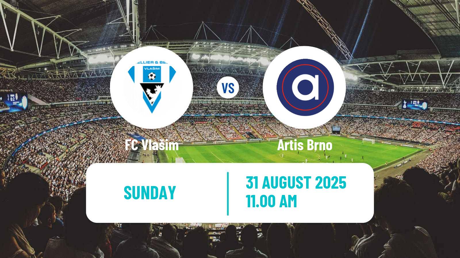Soccer Czech Division 2 Vlašim - Artis Brno