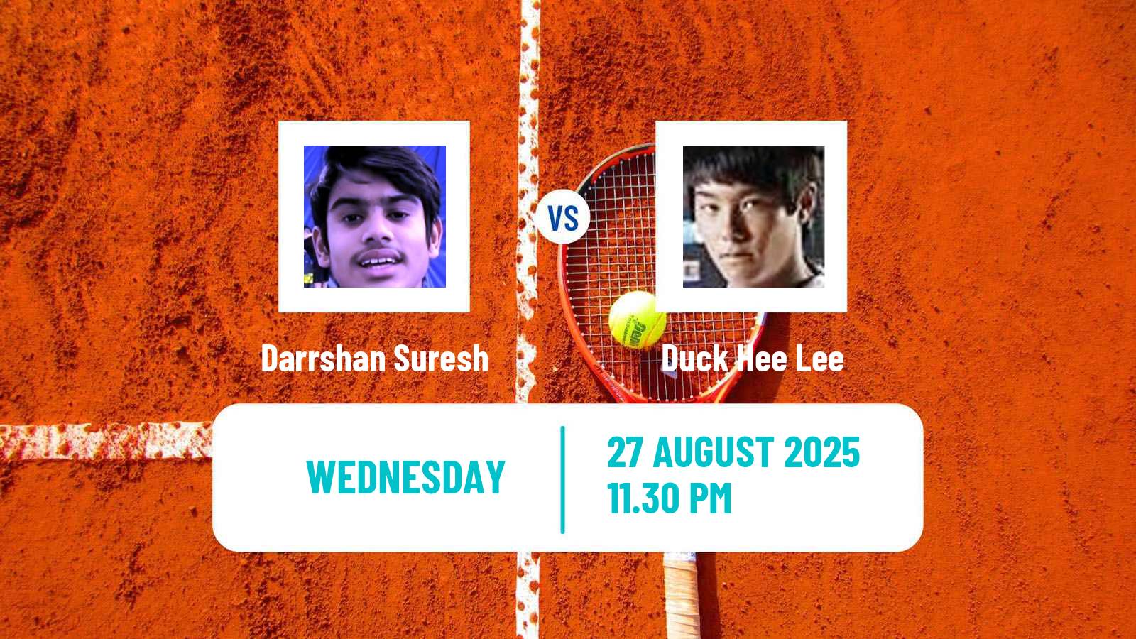 Tennis ITF M15 Hong Kong Men Darrshan Suresh - Duck Hee Lee
