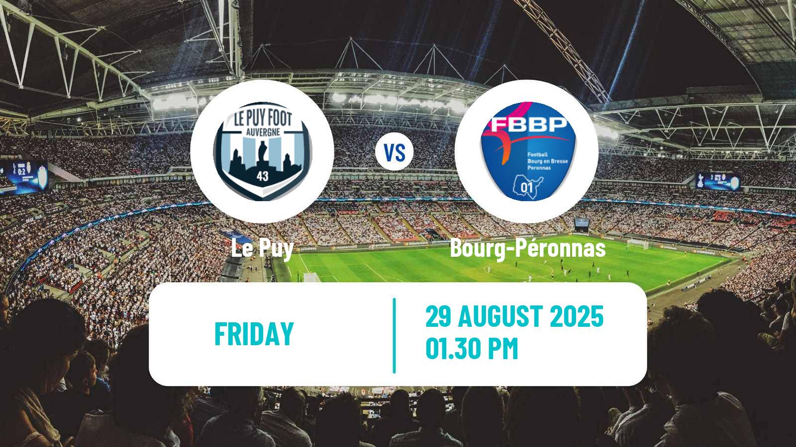 Soccer French National League Le Puy - Bourg-Péronnas