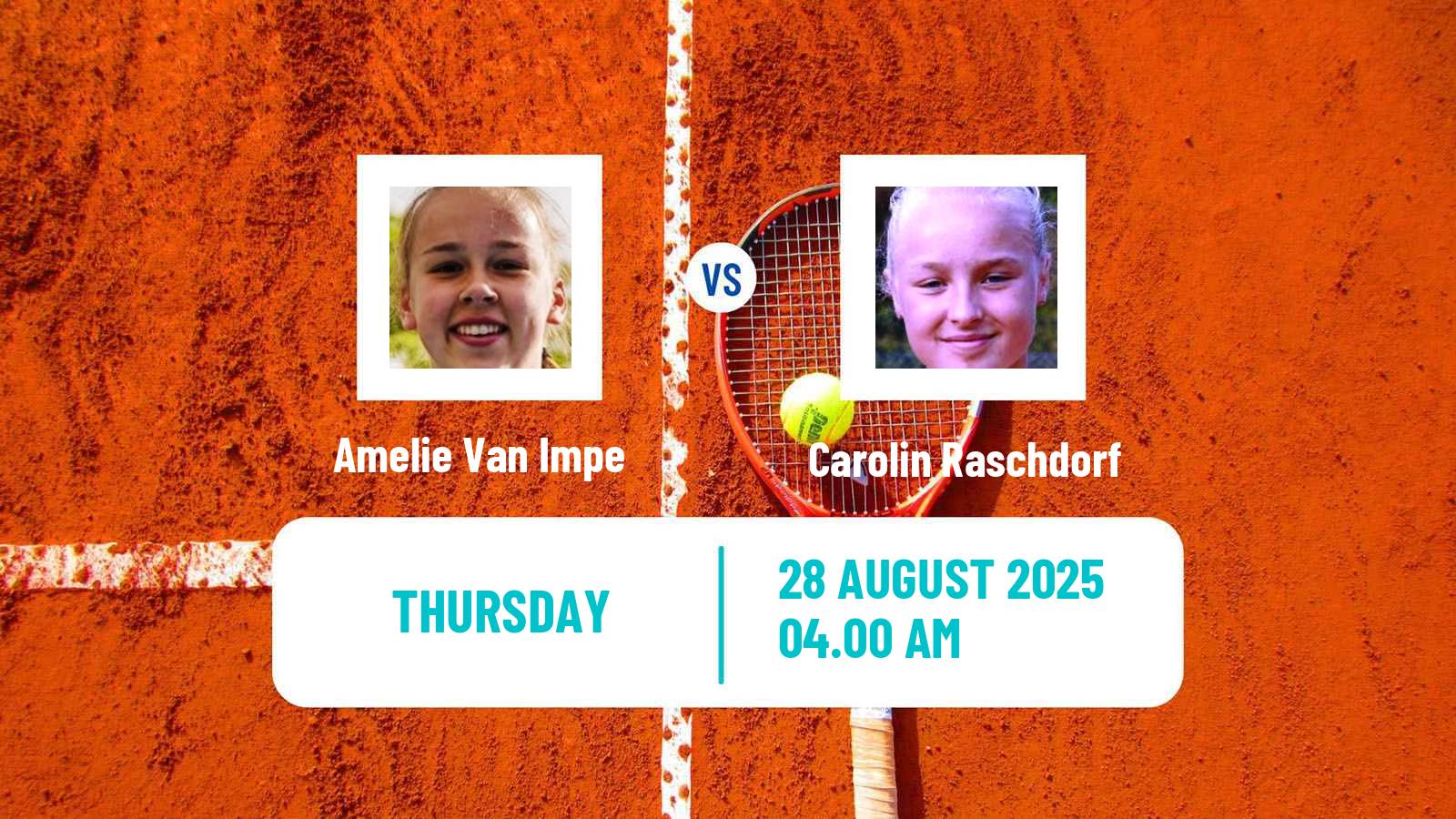 Tennis ITF W50 Oldenzaal Women Amelie Van Impe - Carolin Raschdorf