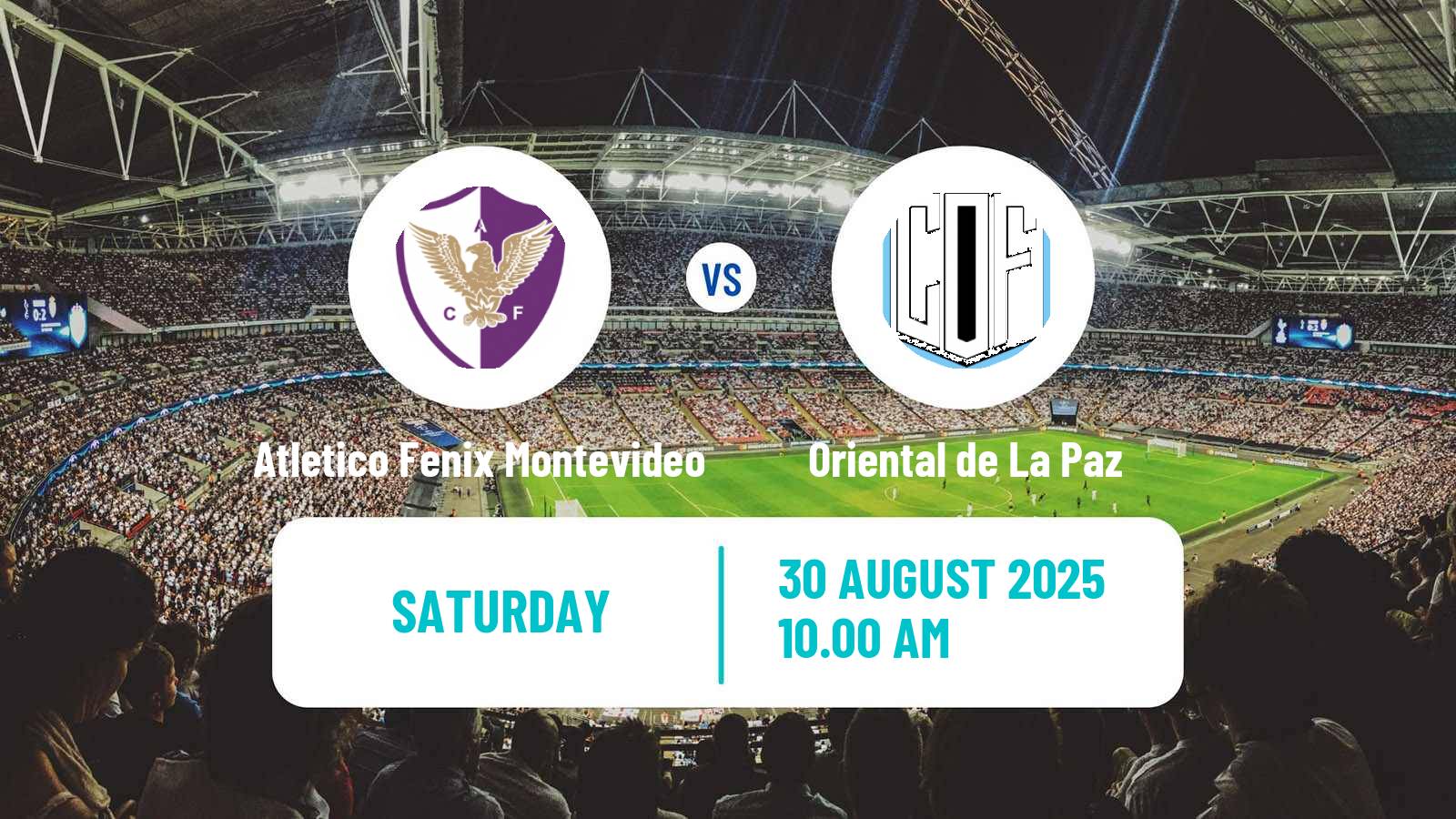 Soccer Uruguayan Segunda Division Atletico Fenix Montevideo - Oriental de La Paz