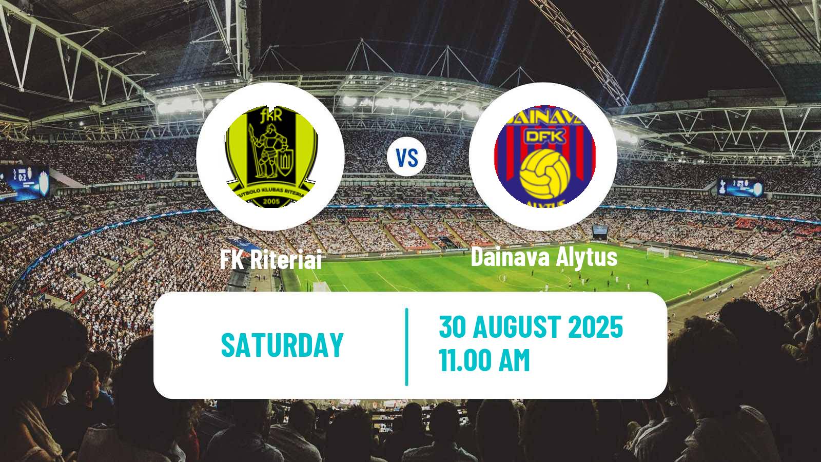 Soccer Lithuanian A Lyga Riteriai - Dainava Alytus