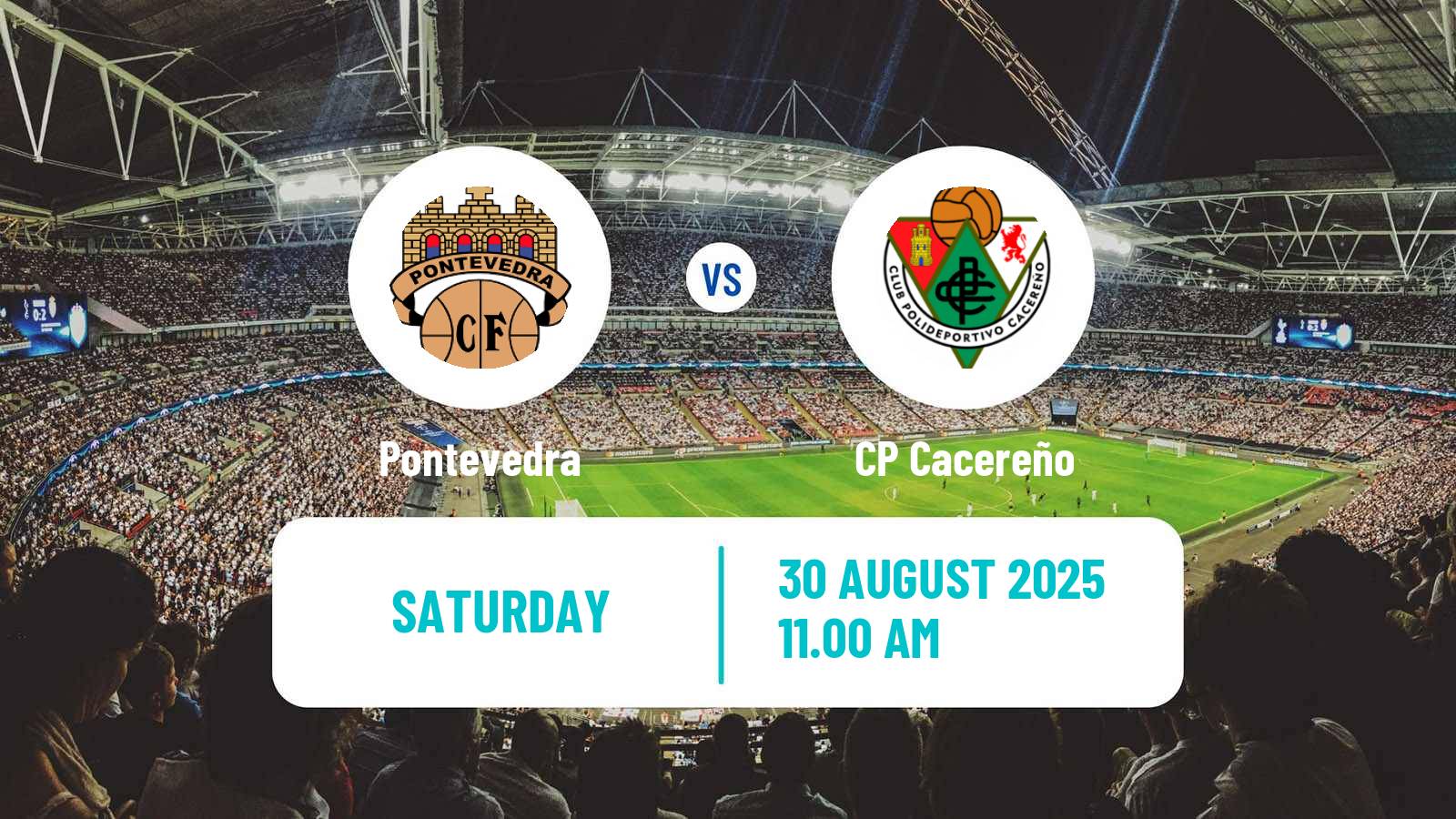 Soccer Spanish Primera RFEF Group 1 Pontevedra - Cacereño