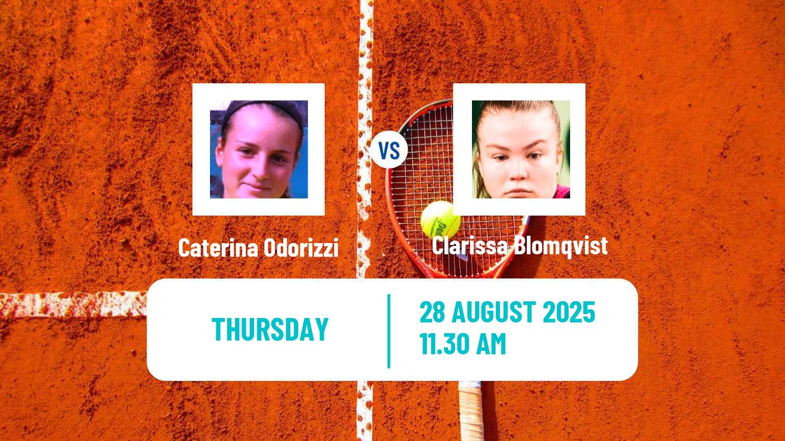 Tennis ITF W15 Monastir 31 Women Caterina Odorizzi - Clarissa Blomqvist