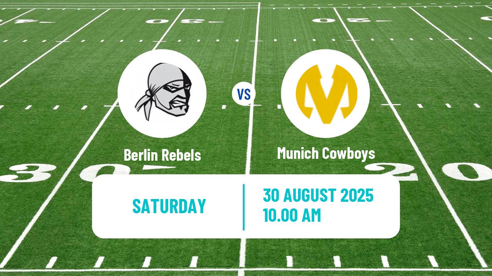 American football German GFL Berlin Rebels - Munich Cowboys