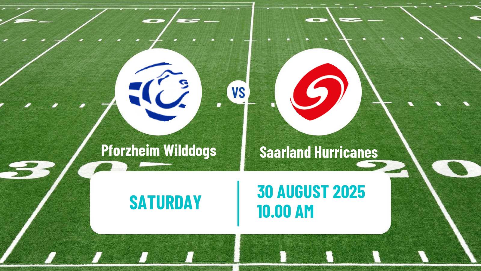 American football German GFL Pforzheim Wilddogs - Saarland Hurricanes