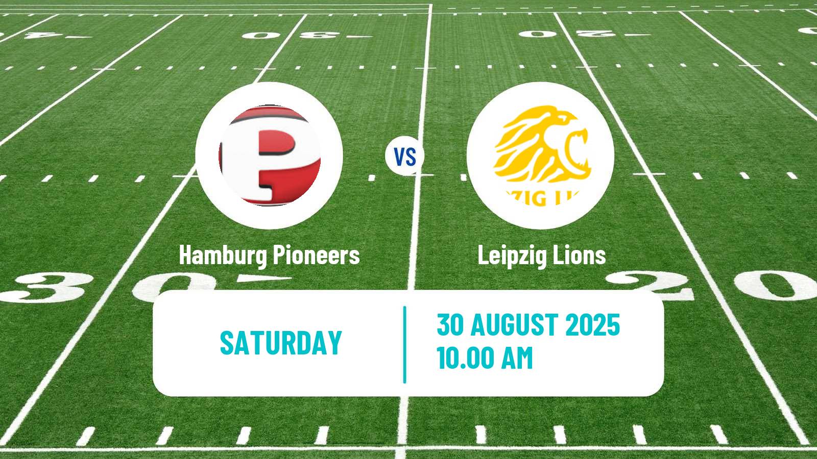 American football German GFL 2 Hamburg Pioneers - Leipzig Lions