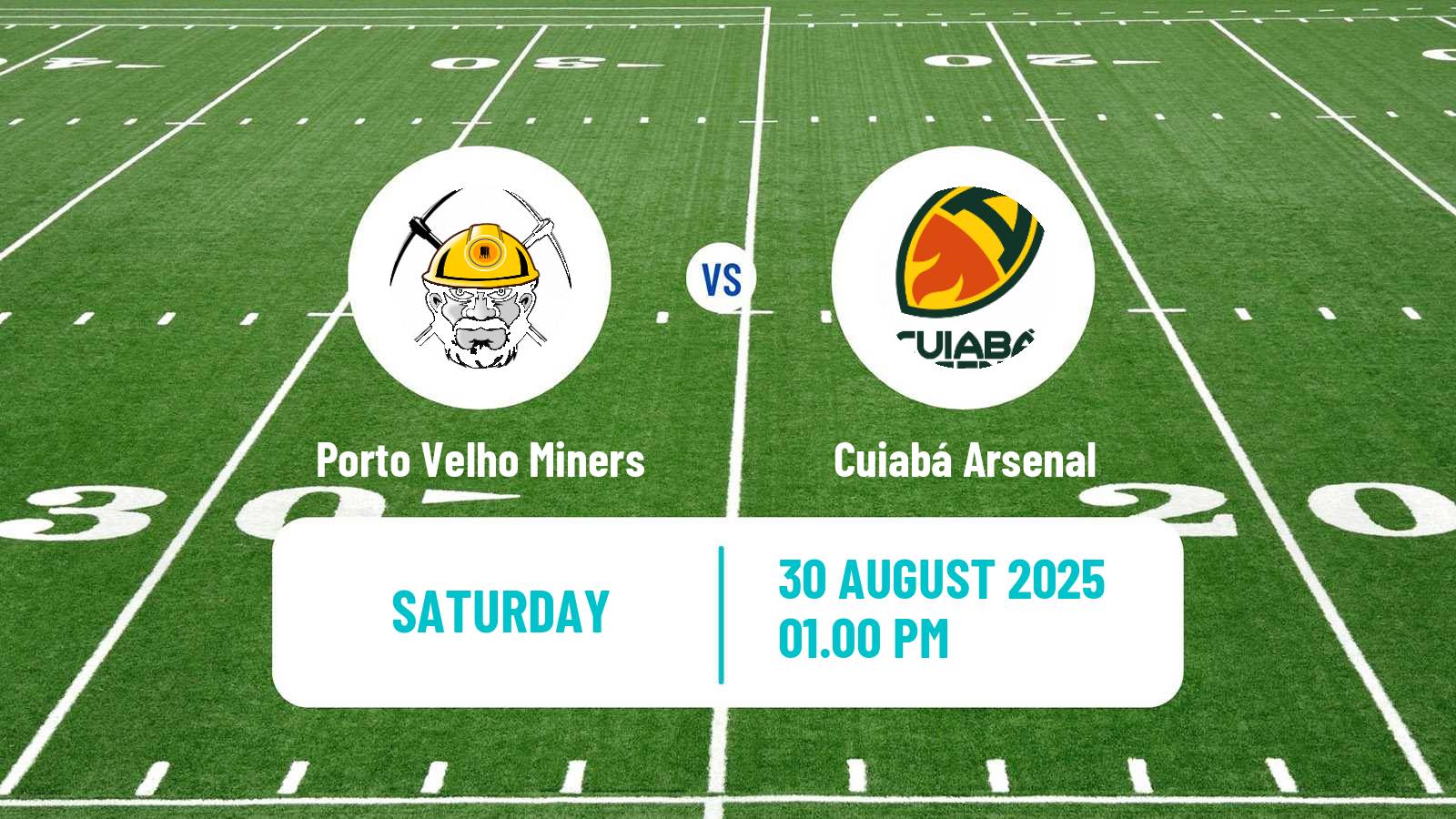American football Brazilian BFA Porto Velho Miners - Cuiabá Arsenal