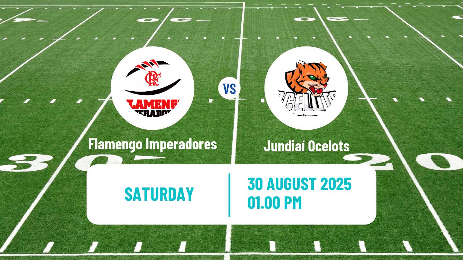 American football Brazilian BFA Flamengo Imperadores - Jundiaí Ocelots