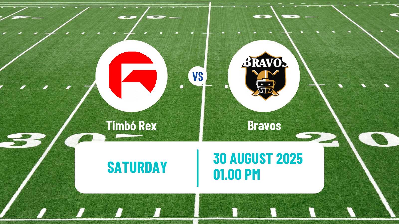 American football Brazilian BFA Timbó Rex - Bravos