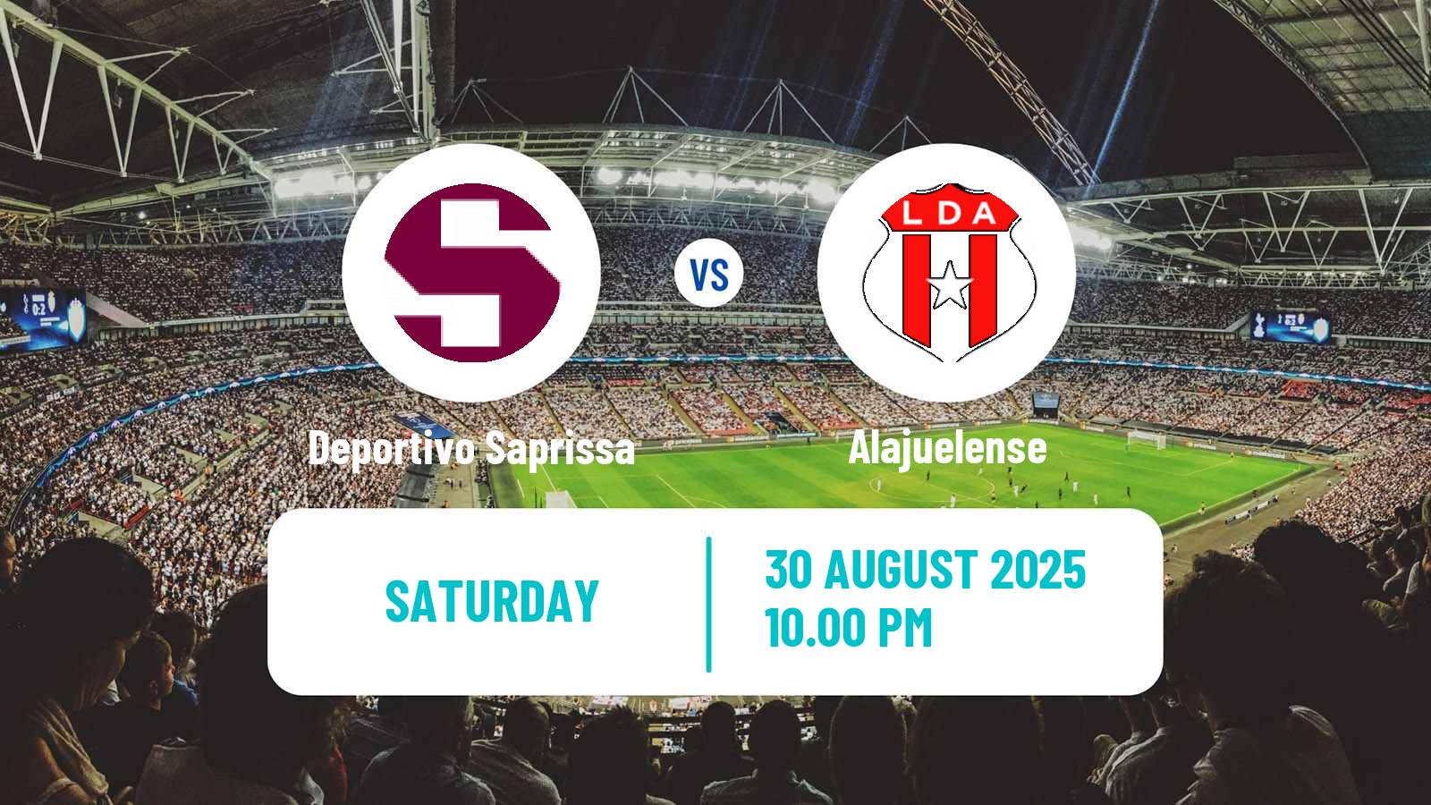 Soccer Costa Rican Primera Division Deportivo Saprissa - Alajuelense