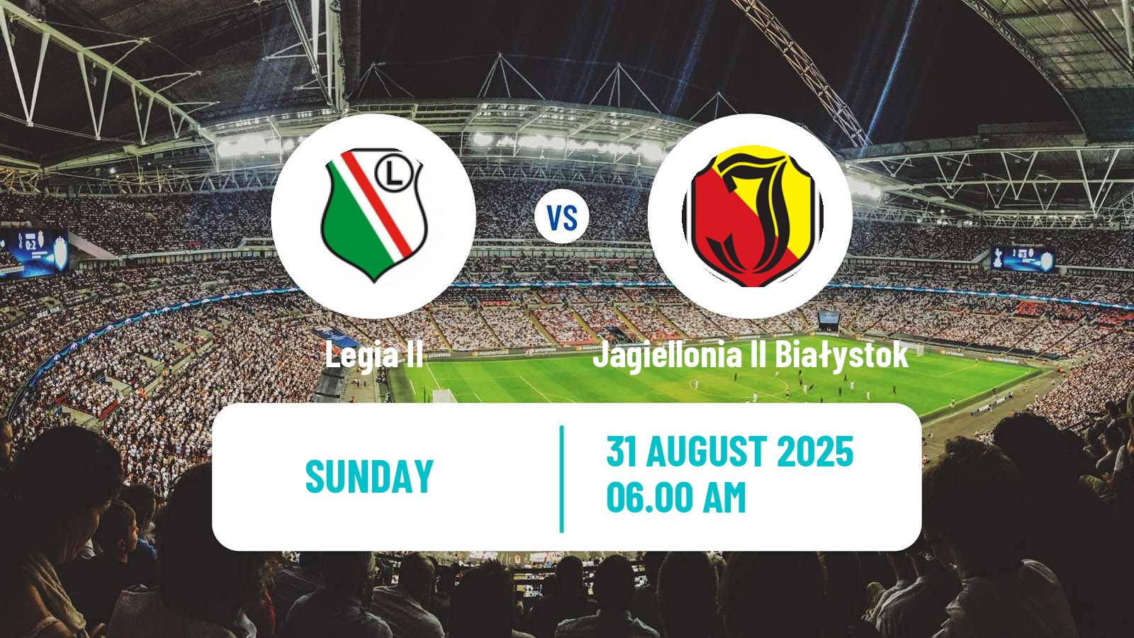 Soccer Polish Division 3 - Group I Legia II - Jagiellonia II Białystok
