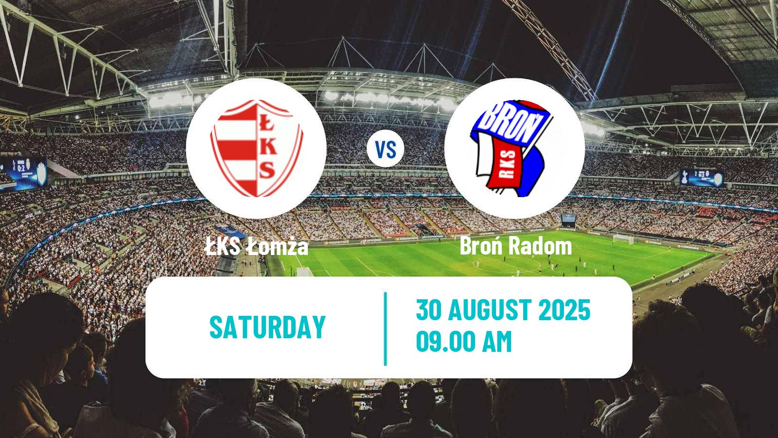 Soccer Polish Division 3 - Group I ŁKS Łomża - Broń Radom