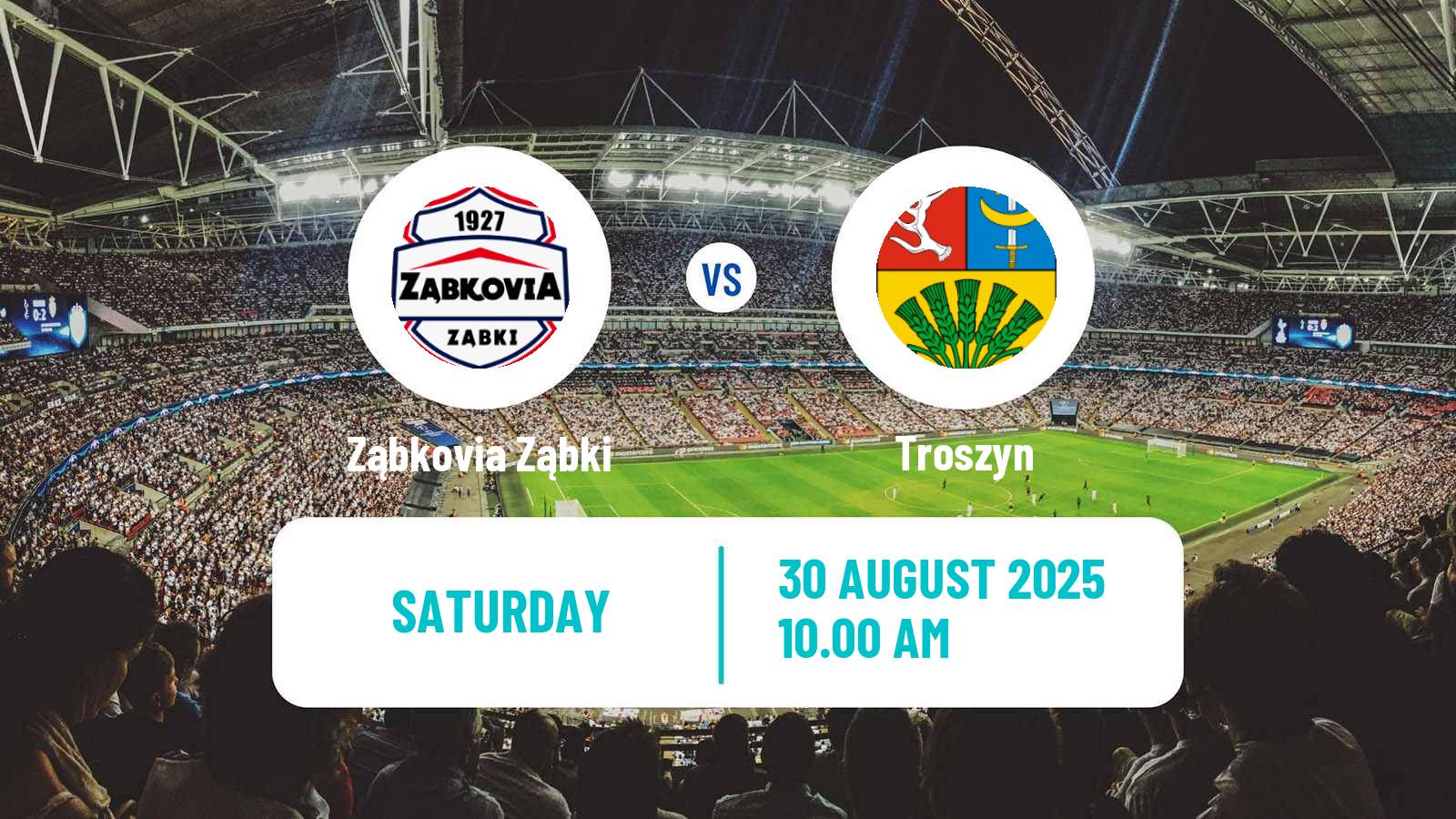 Soccer Polish Division 3 - Group I Ząbkovia Ząbki - Troszyn