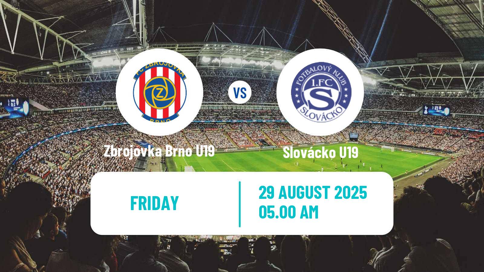 Soccer Czech U19 League Zbrojovka Brno U19 - Slovácko U19