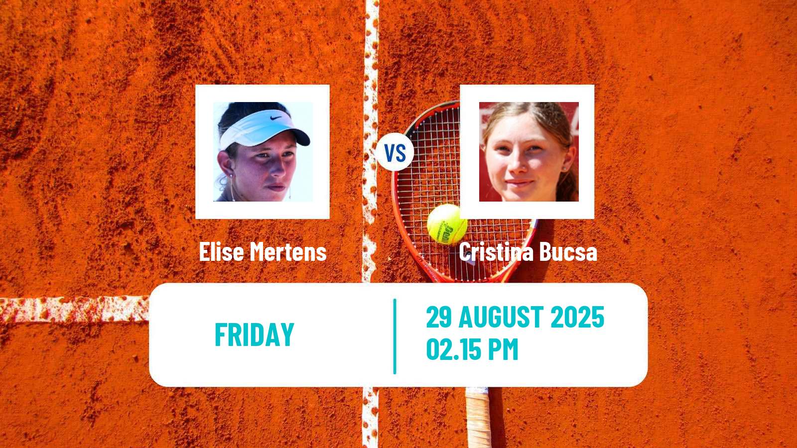 Tennis WTA US Open Elise Mertens - Cristina Bucsa