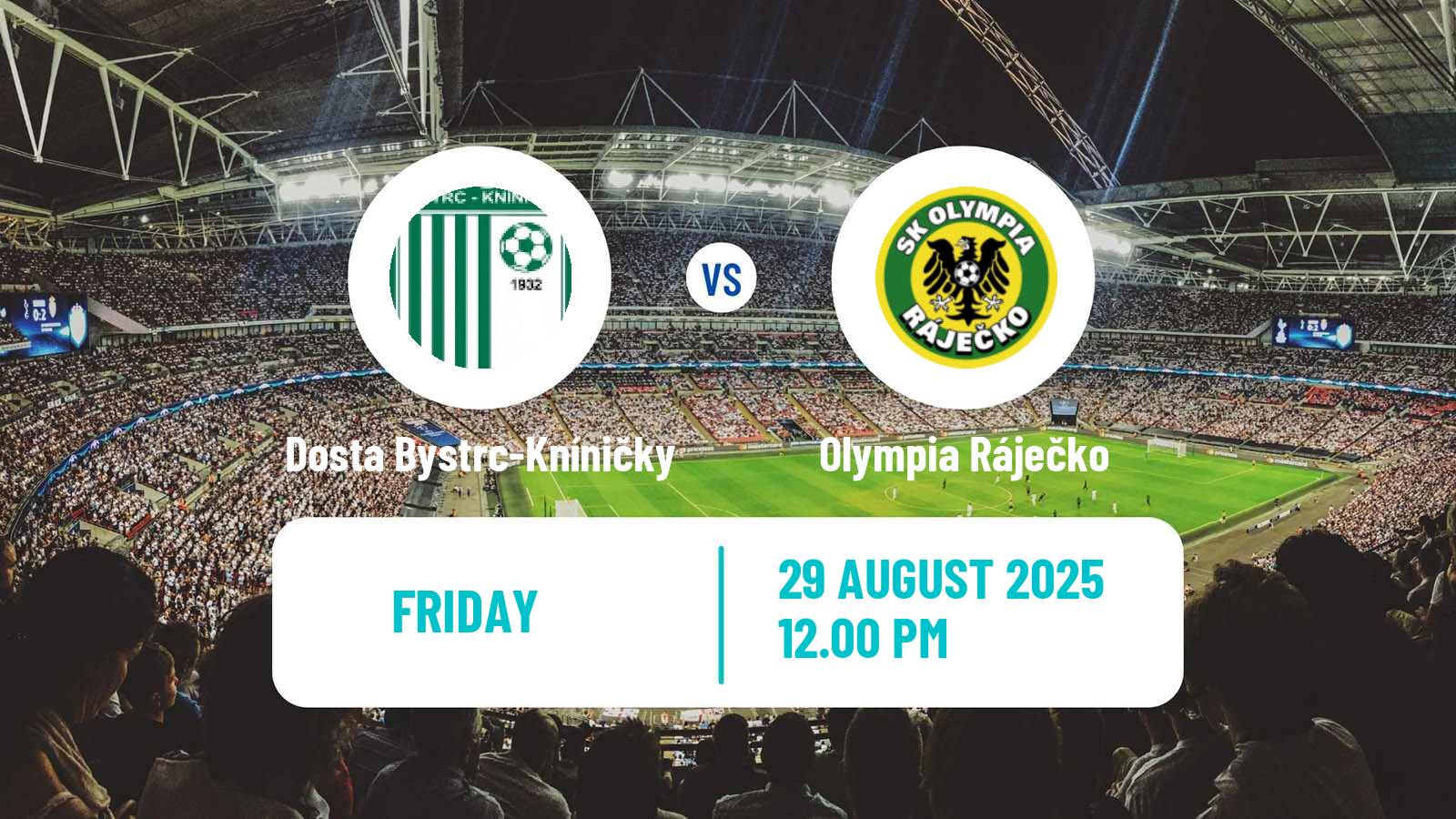 Soccer Czech Jihomoravsky KP Dosta Bystrc-Kníničky - Olympia Ráječko