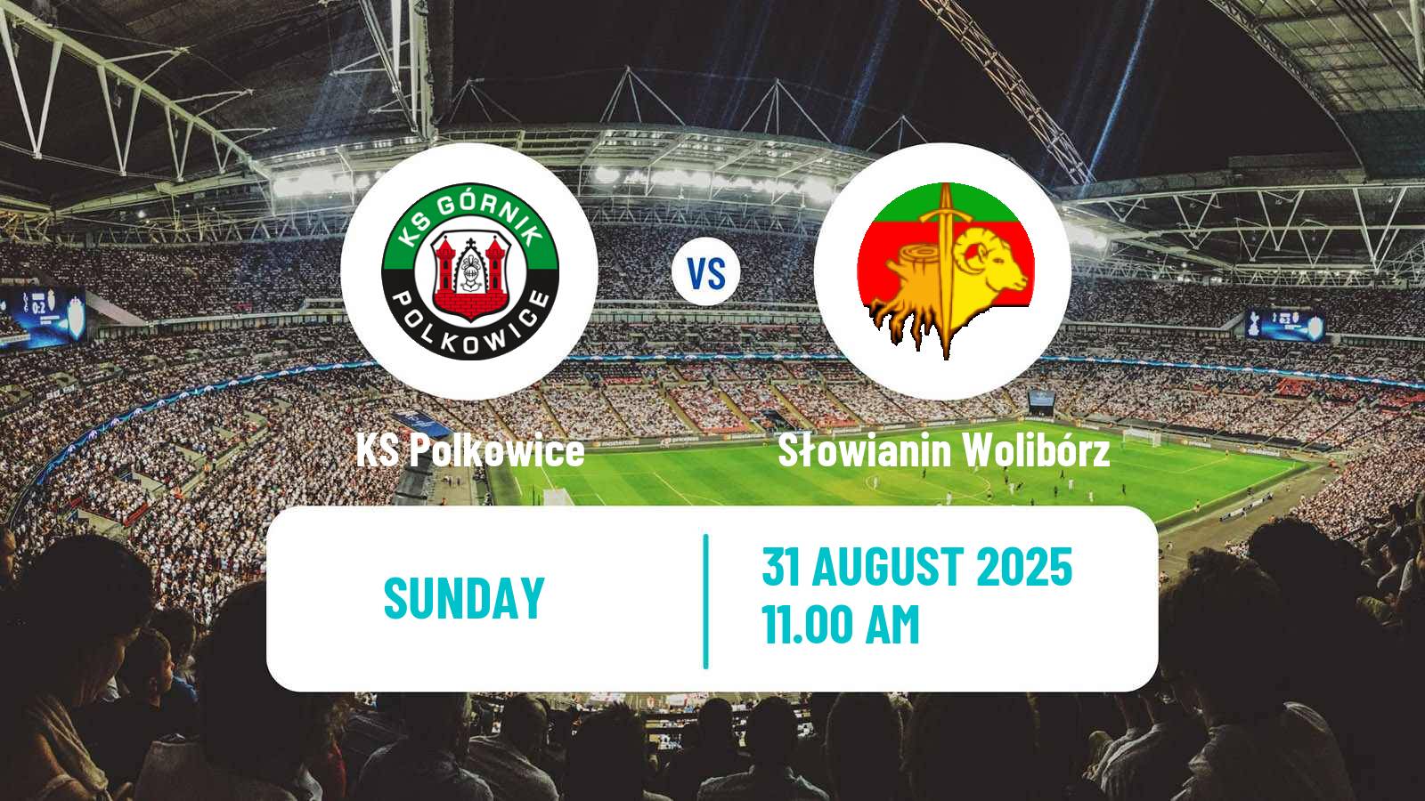 Soccer Polish Division 3 - Group III Polkowice - Słowianin Wolibórz