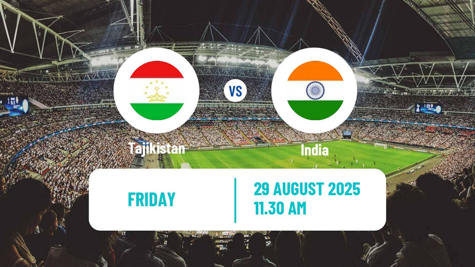 Soccer CAFA Nations Cup Tajikistan - India