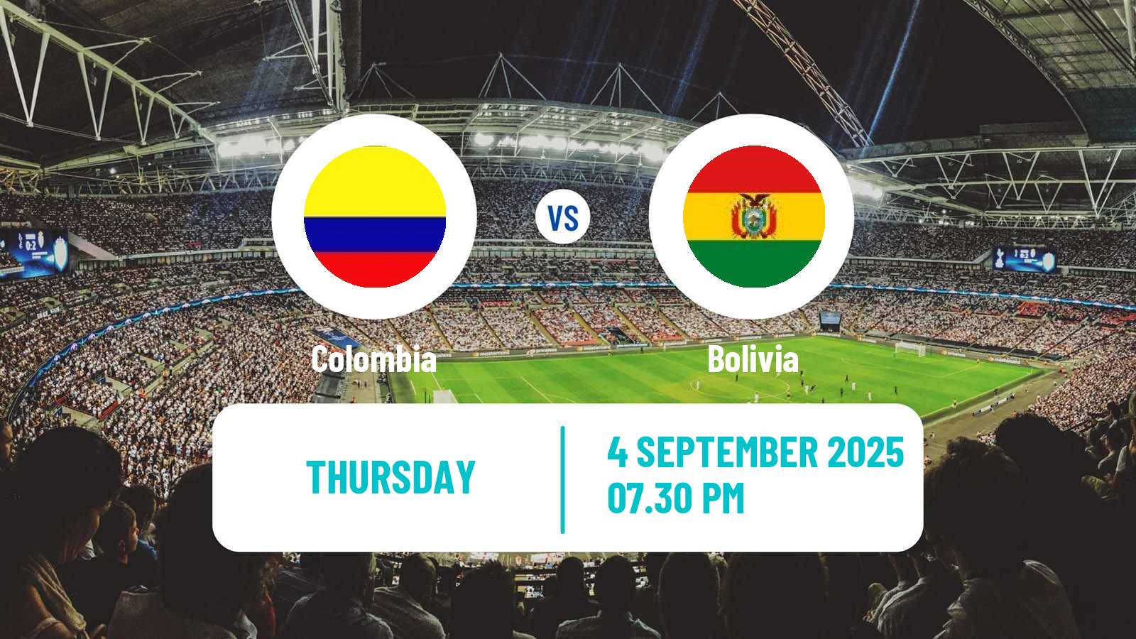 Soccer FIFA World Cup Colombia - Bolivia