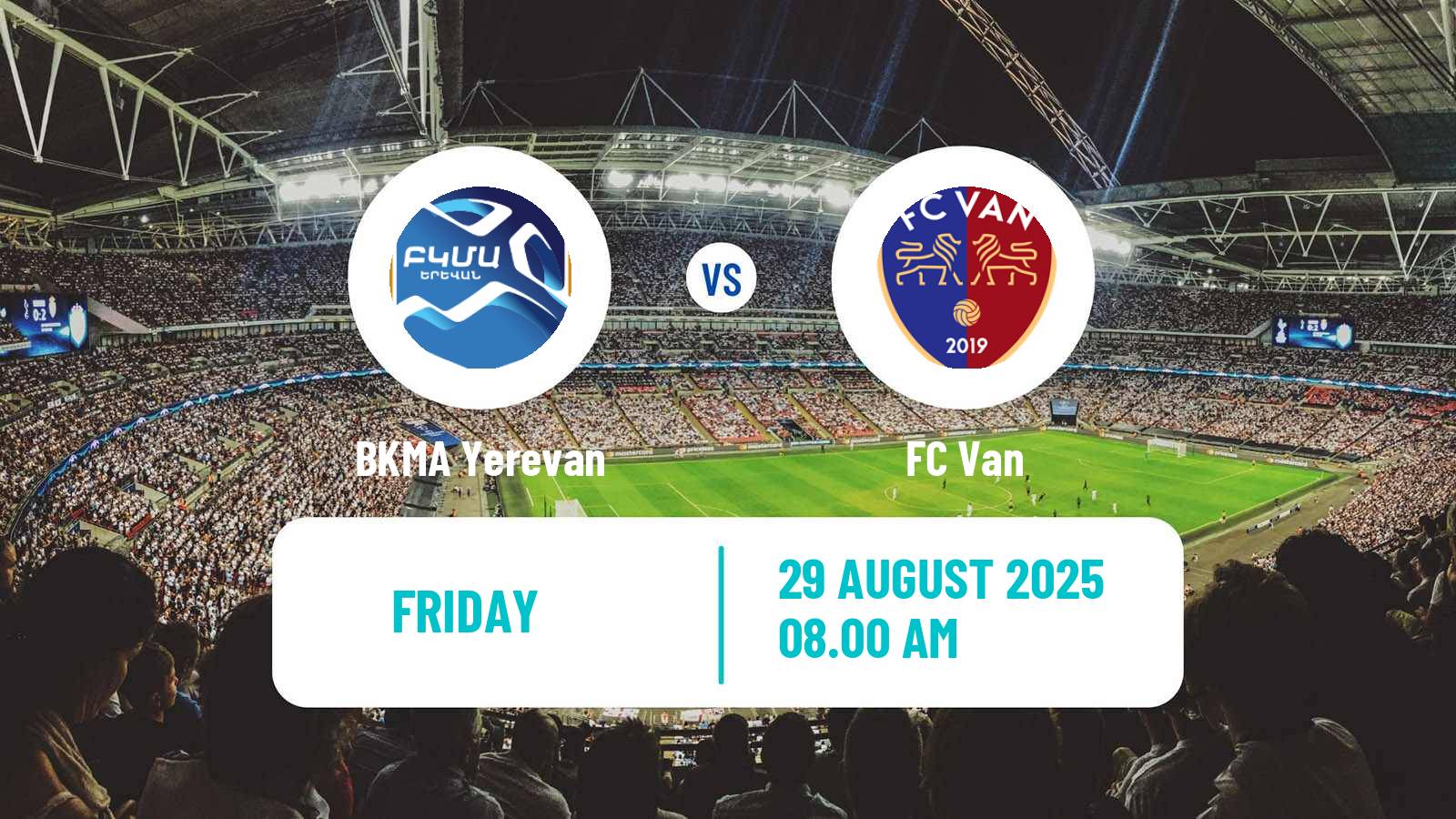 Soccer Armenian Premier League BKMA Yerevan - Van