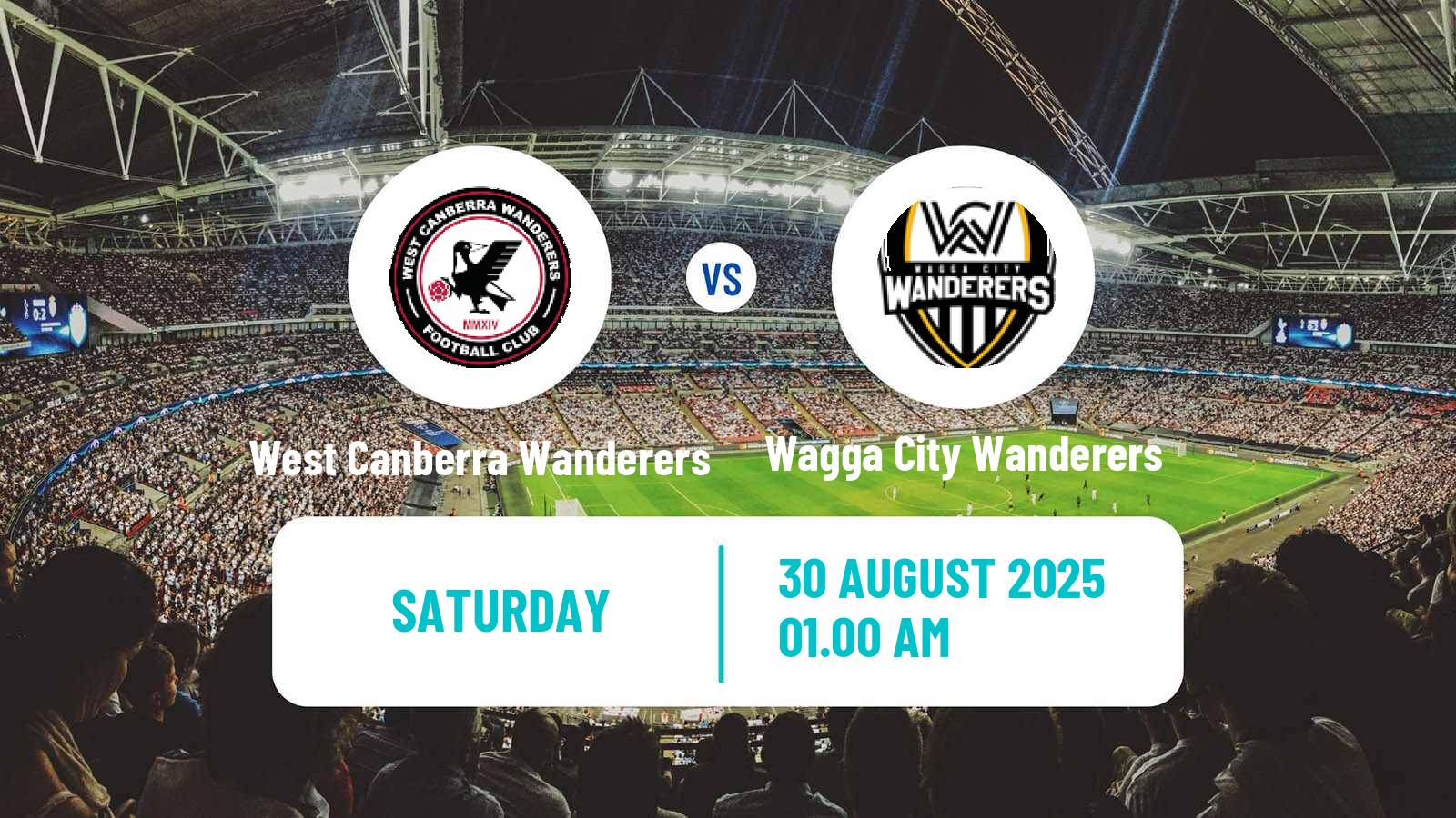 Soccer Australian Capital Premier League West Canberra Wanderers - Wagga City Wanderers