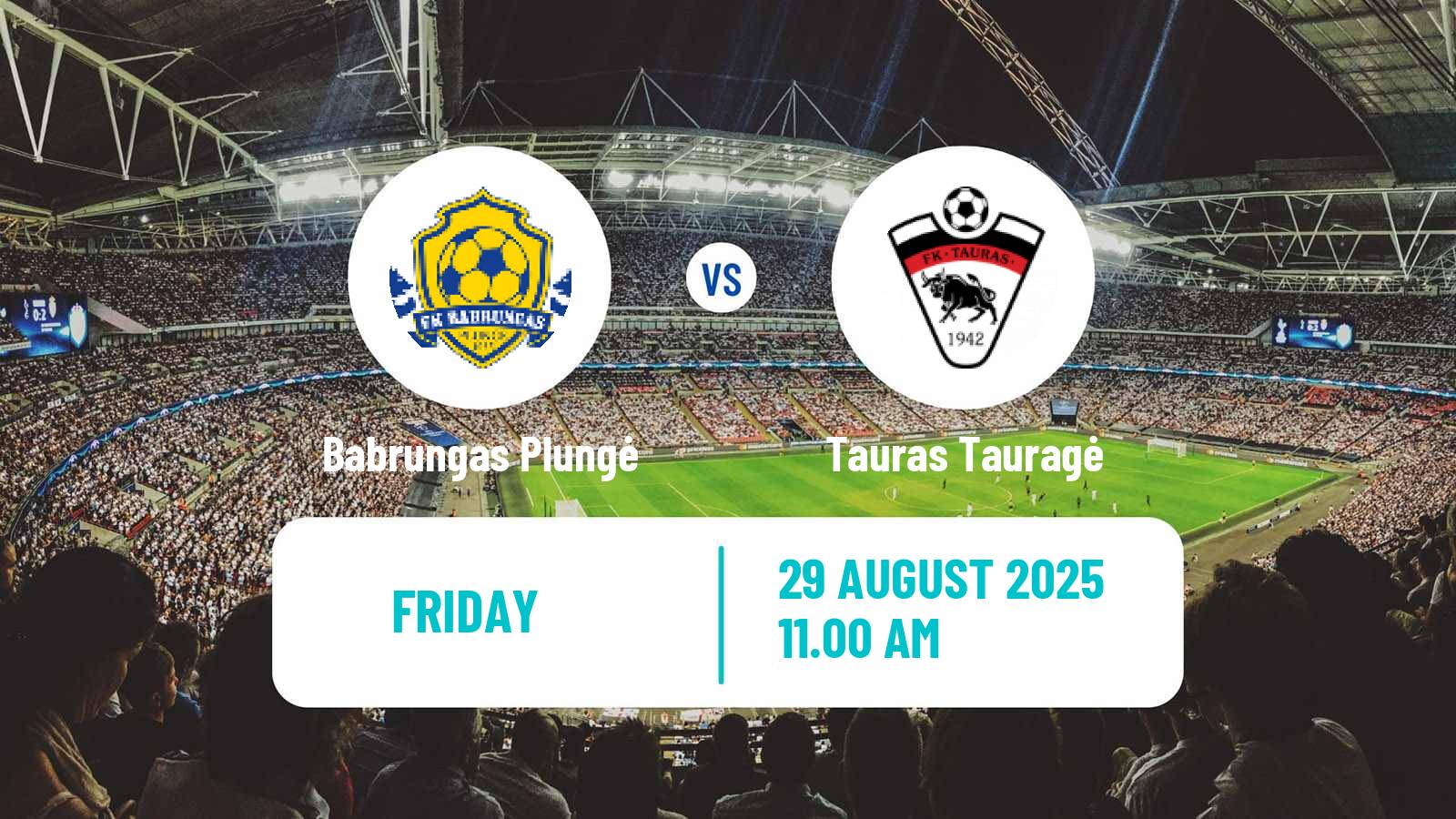 Soccer Lithuanian Division 2 Babrungas Plungė - Tauras Tauragė