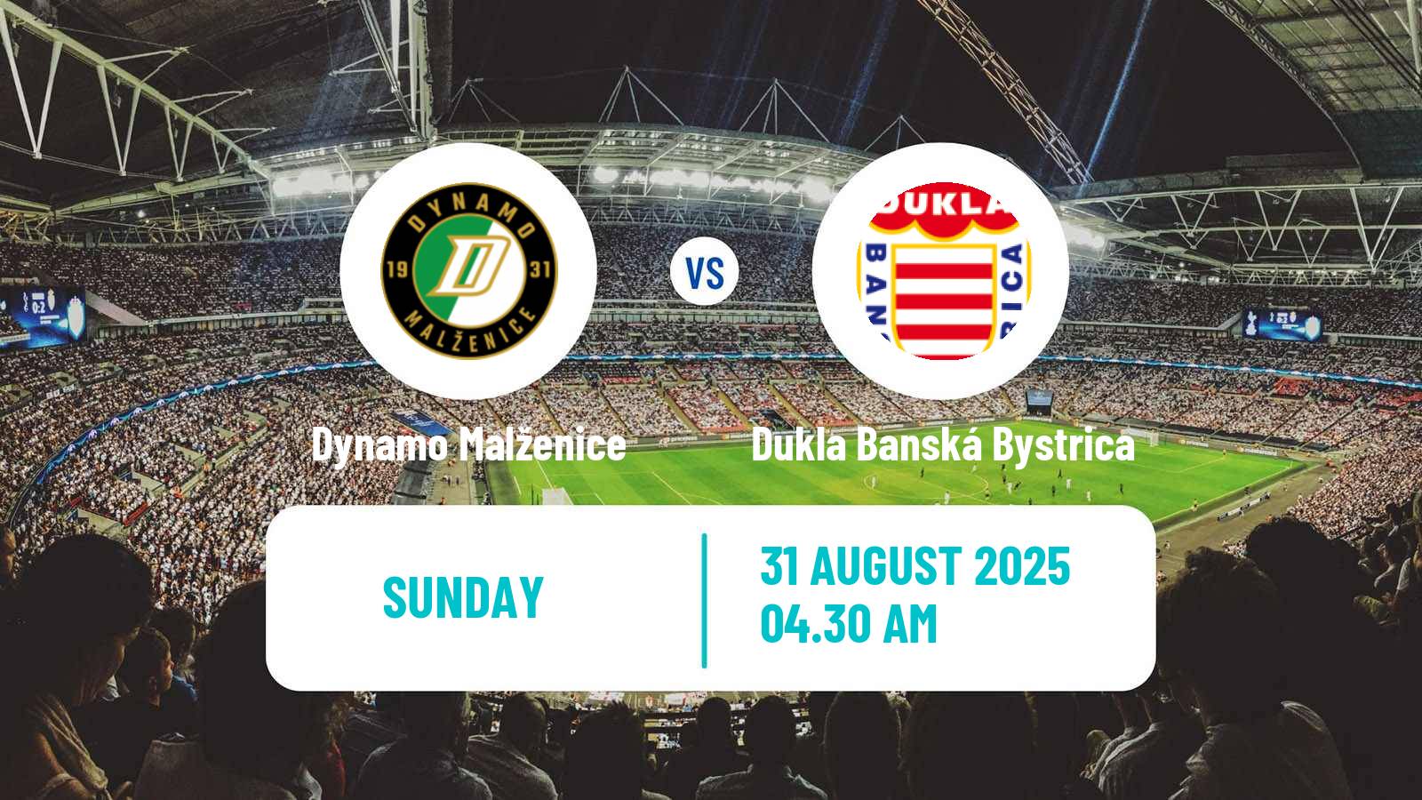 Soccer Slovak 2 Liga Dynamo Malženice - Dukla Banská Bystrica