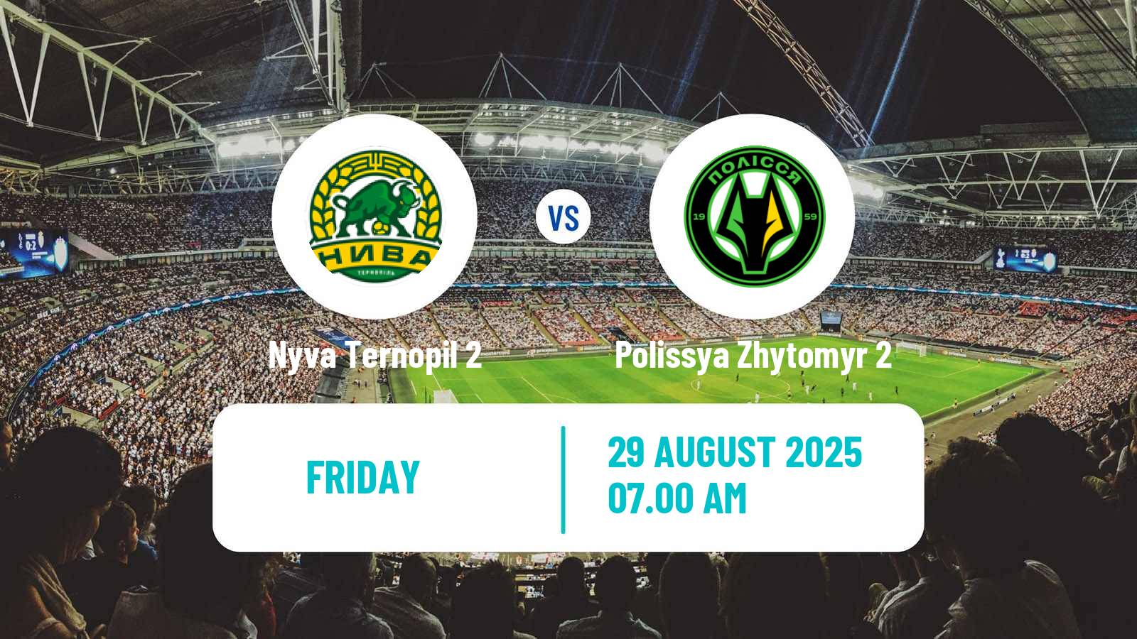 Soccer Ukrainian Druha Liga Nyva Ternopil 2 - Polissya Zhytomyr 2