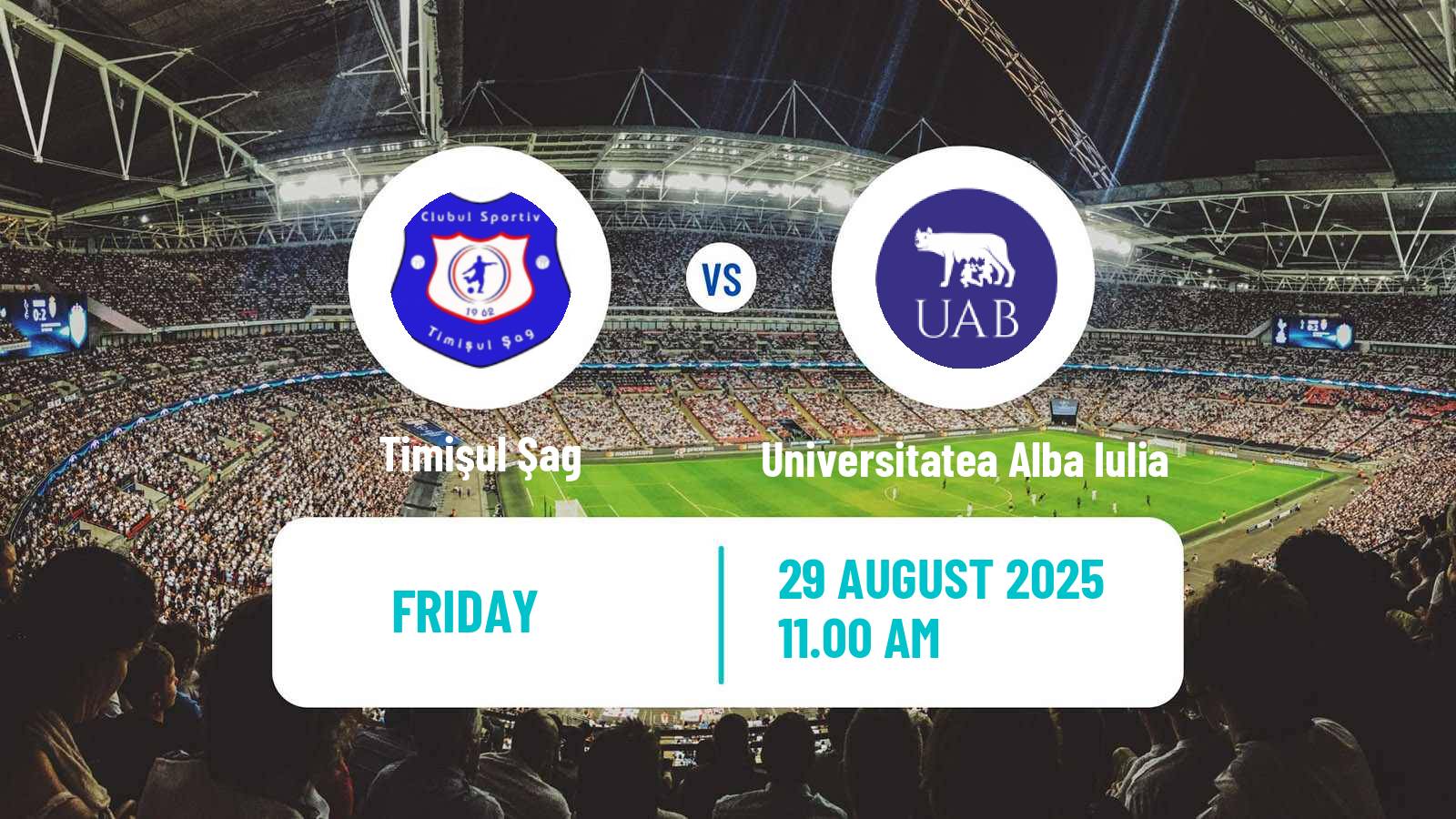 Soccer Romanian Liga 3 - Seria 7 Timişul Şag - Universitatea Alba Iulia