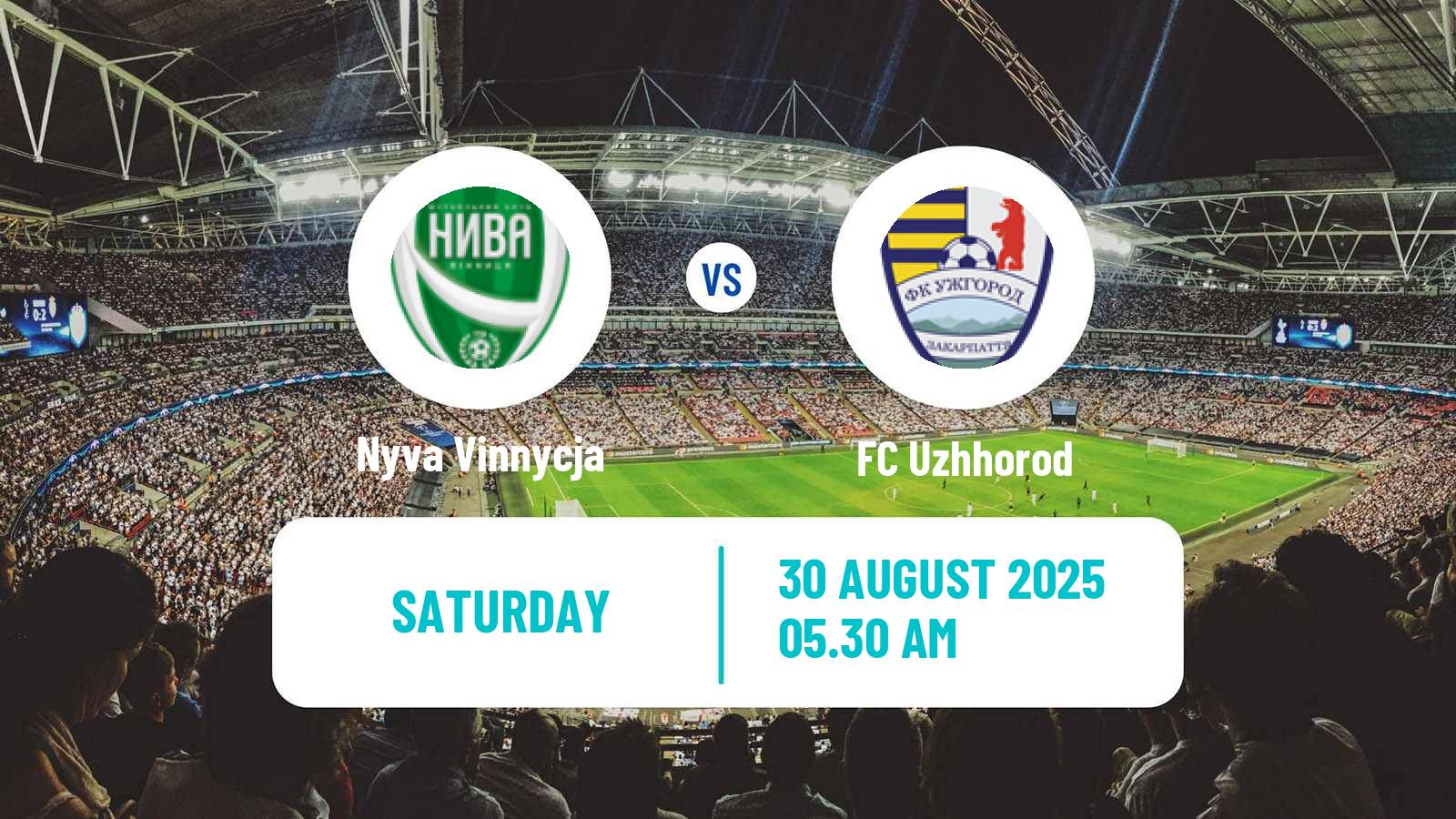 Soccer Ukrainian Druha Liga Nyva Vinnycja - Uzhhorod