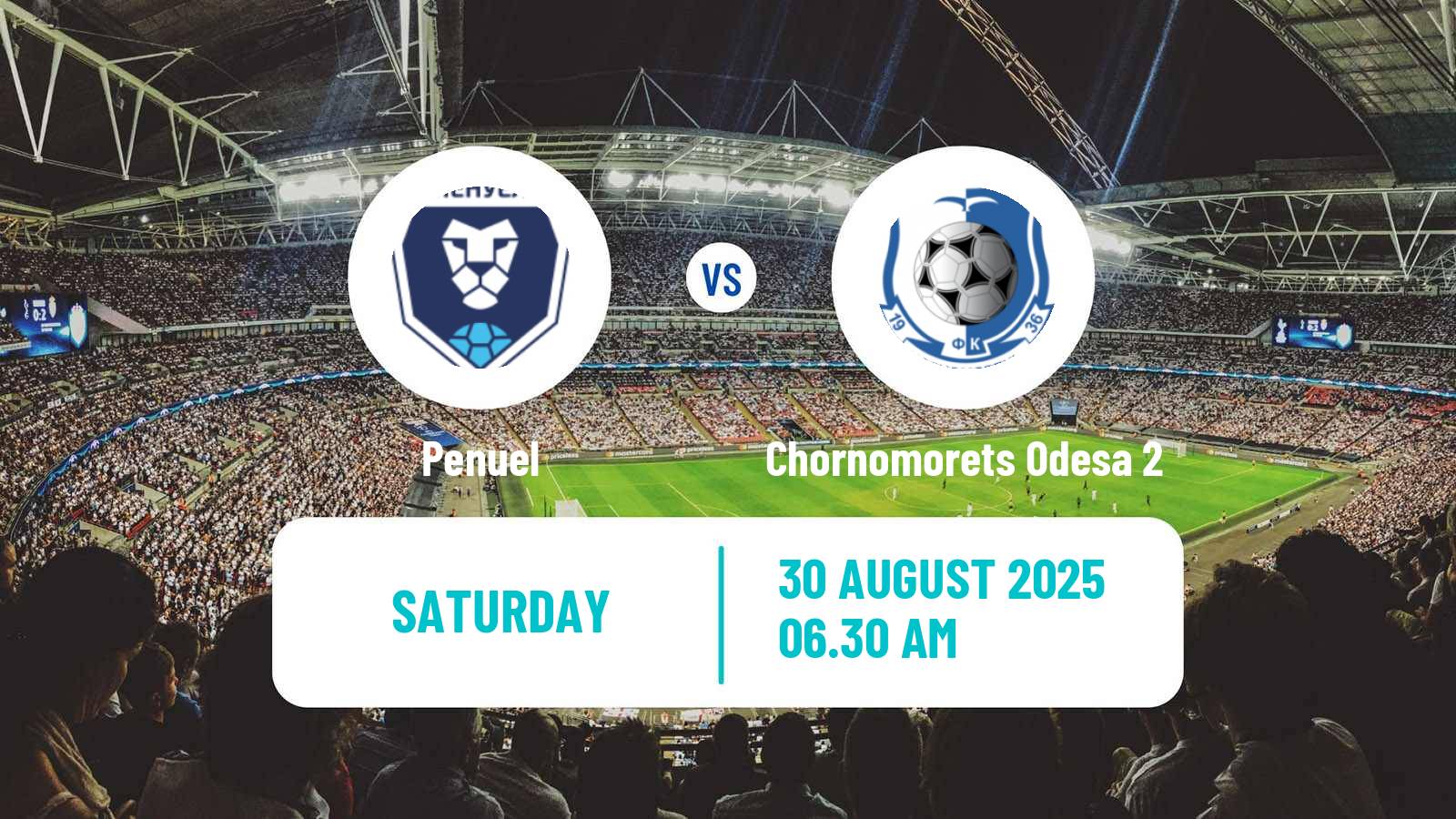 Soccer Ukrainian Druha Liga Penuel - Chornomorets Odesa 2
