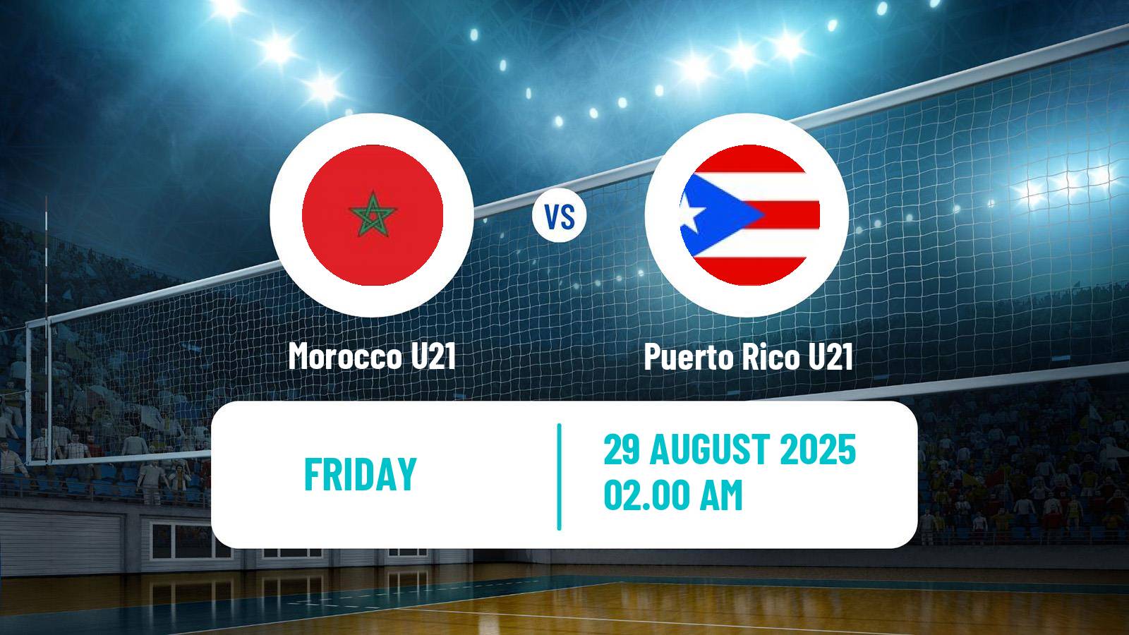 Volleyball World Championship U21 Volleyball Morocco U21 - Puerto Rico U21