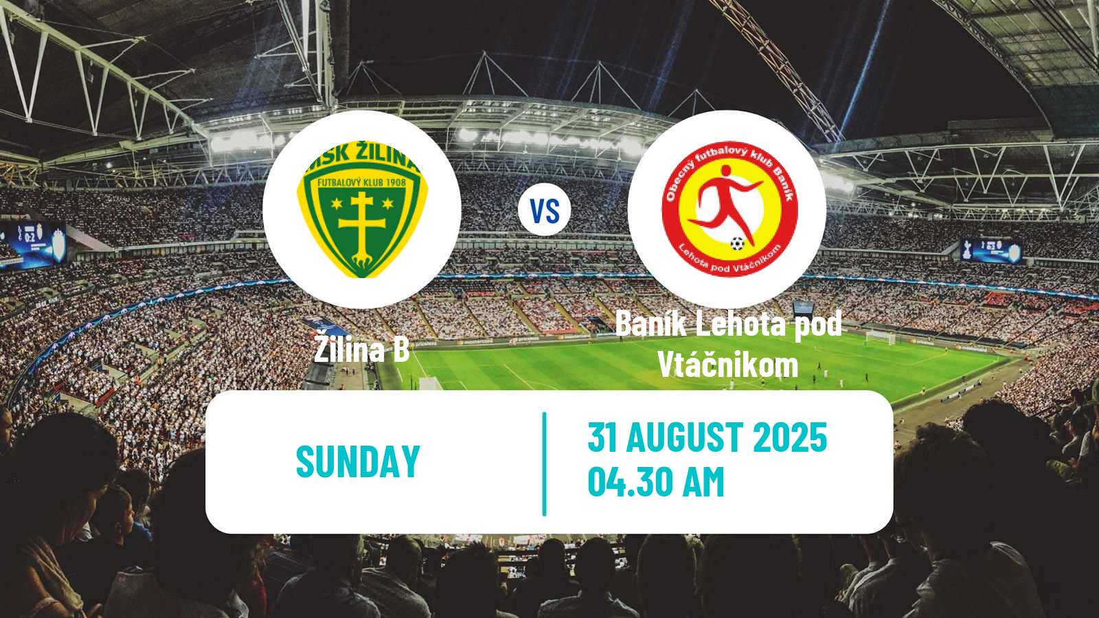 Soccer Slovak 2 Liga Žilina B - Baník Lehota pod Vtáčnikom