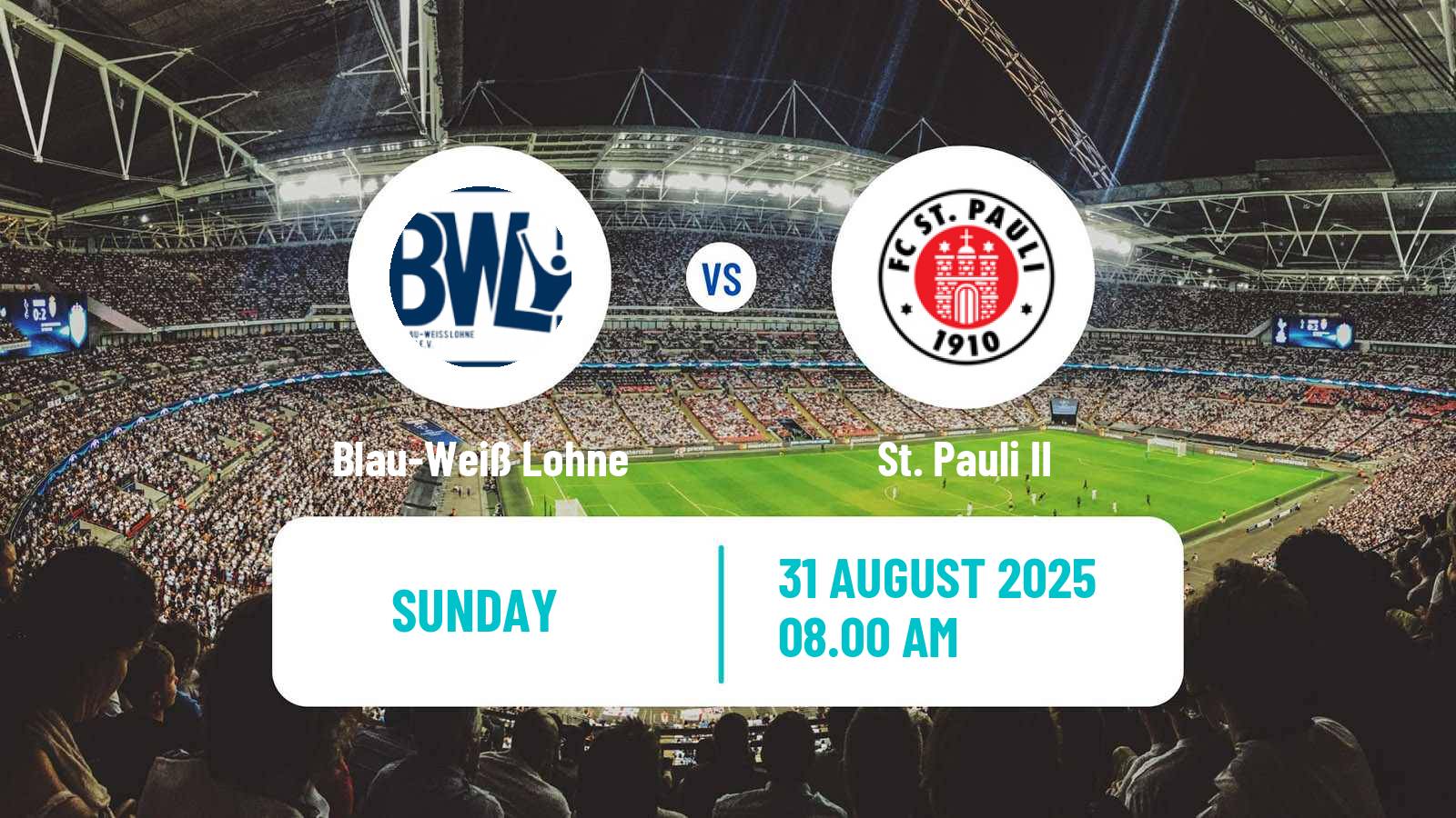 Soccer German Regionalliga North Blau-Weiß Lohne - St. Pauli II