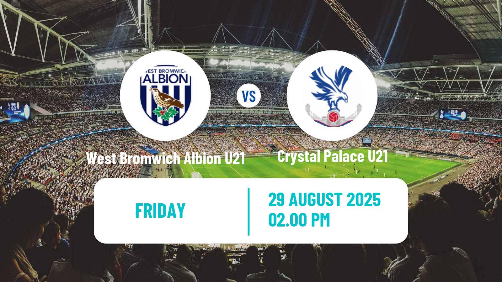 Soccer English Premier League 2 West Bromwich Albion U21 - Crystal Palace U21