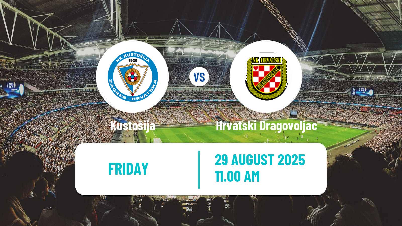 Soccer Croatian Druga NL Kustošija - Hrvatski Dragovoljac