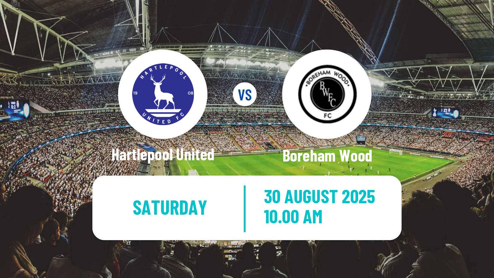 Soccer English National League Hartlepool United - Boreham Wood