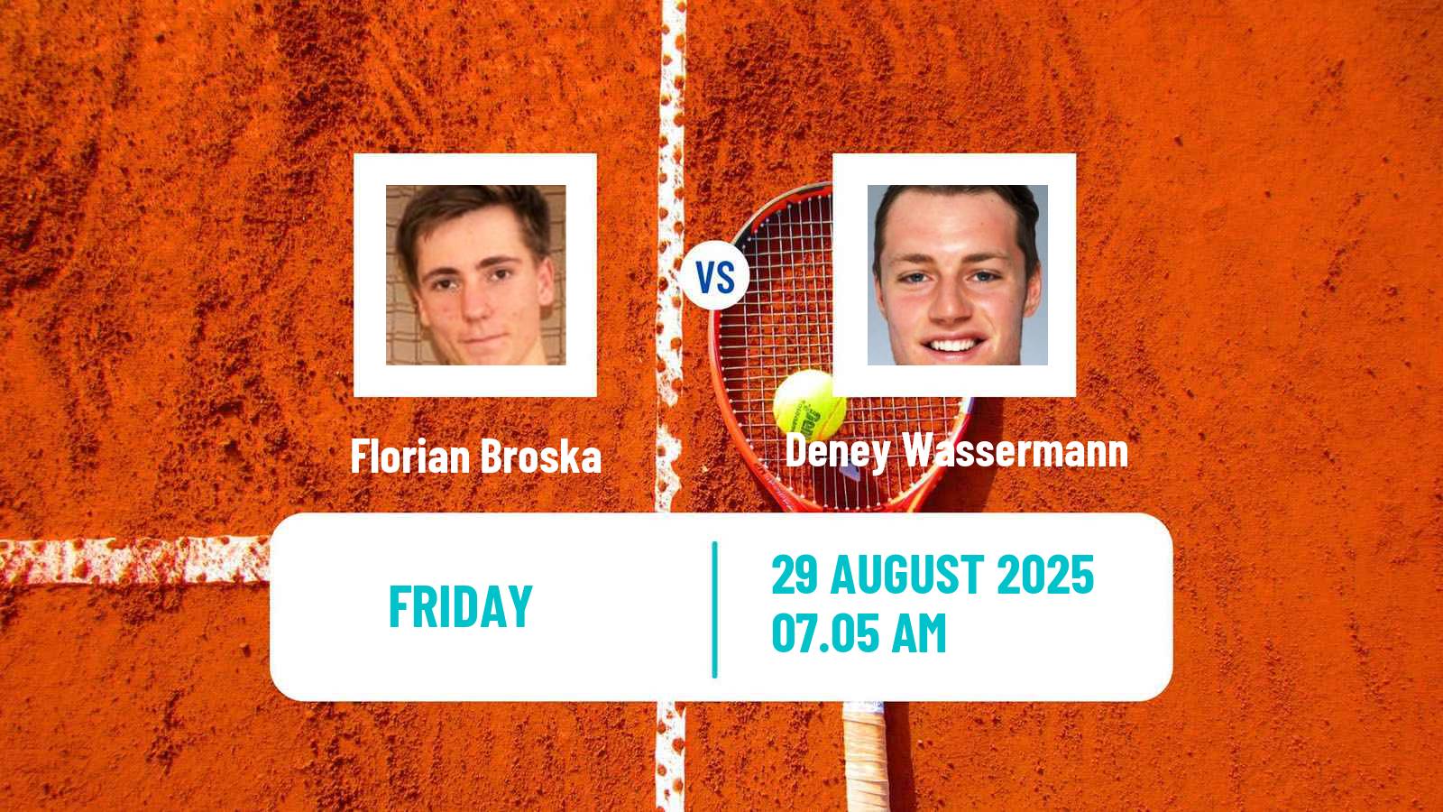 Tennis ITF M25 Oldenzaal Men Florian Broska - Deney Wassermann