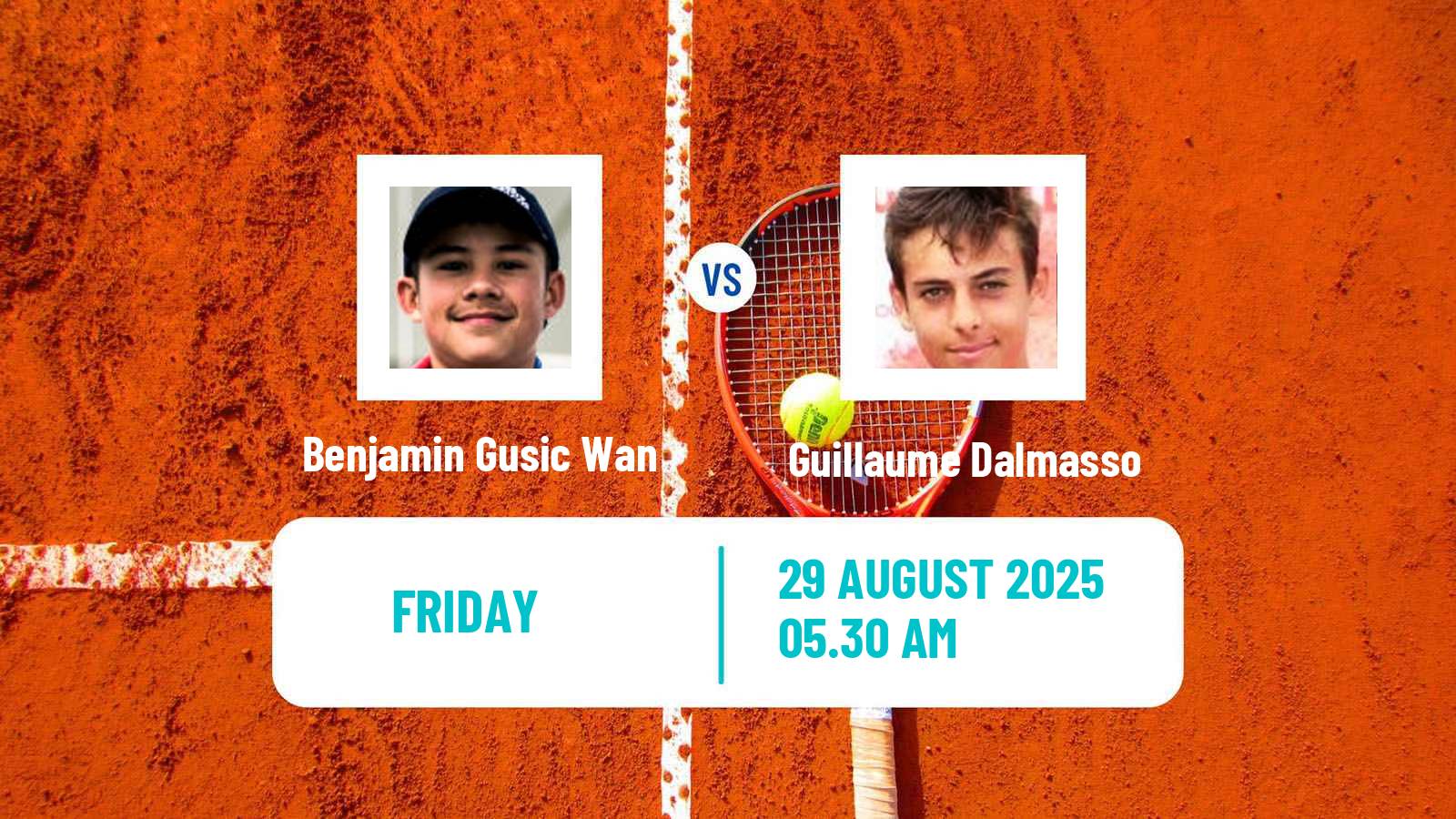 Tennis ITF M15 Budapest Men Benjamin Gusic Wan - Guillaume Dalmasso
