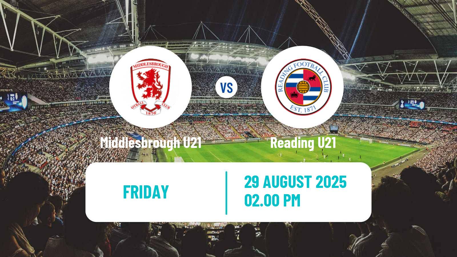 Soccer English Premier League 2 Middlesbrough U21 - Reading U21