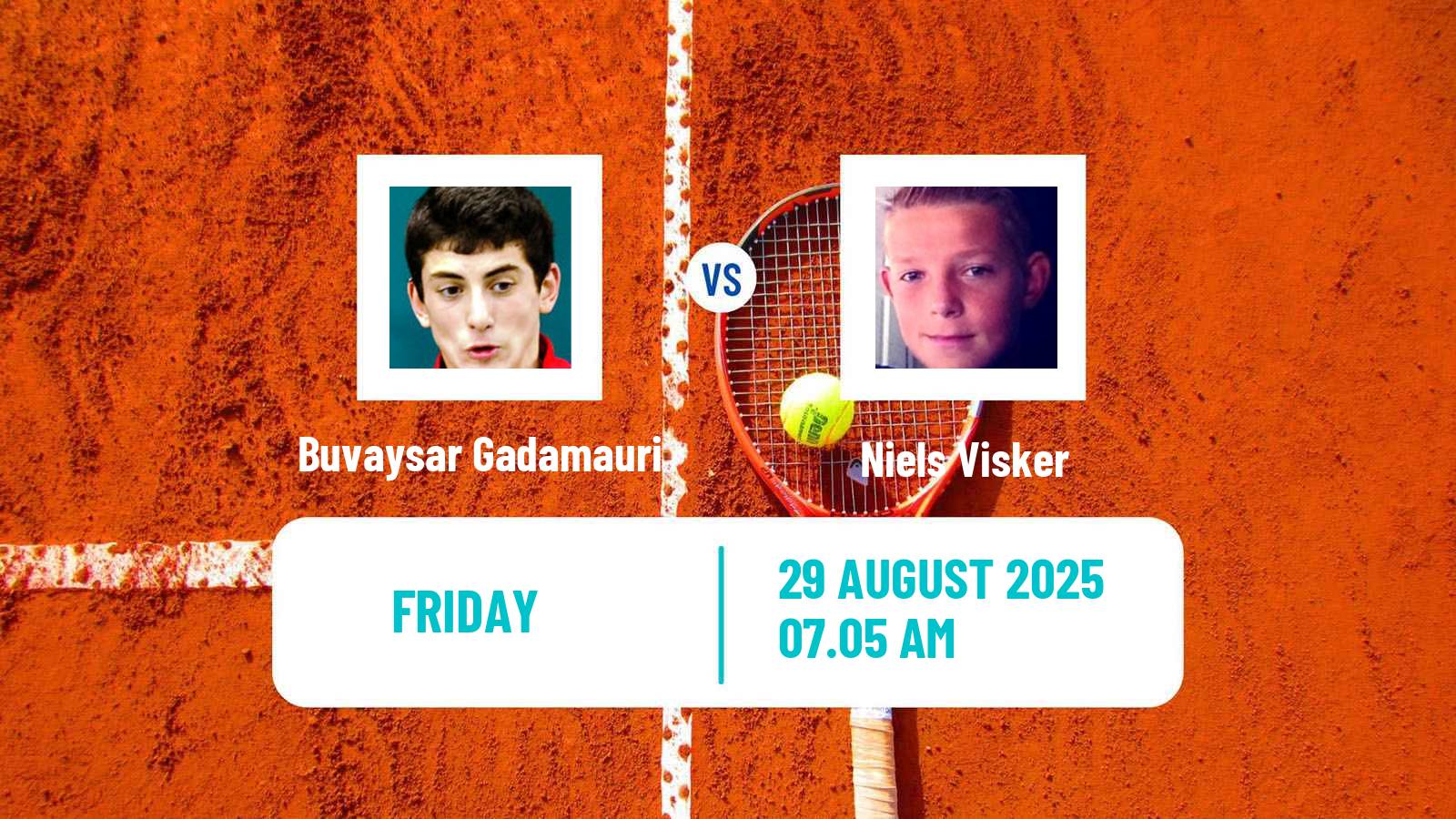 Tennis ITF M25 Oldenzaal Men Buvaysar Gadamauri - Niels Visker