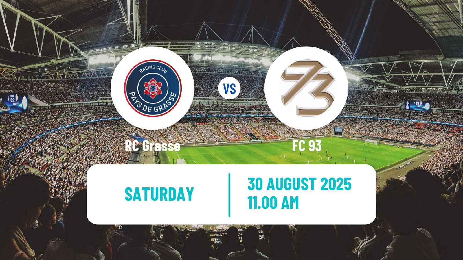 Soccer French National 2 - Group C Grasse - FC 93